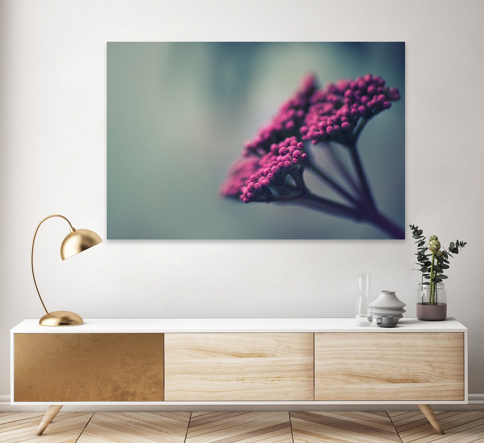 Pink winter flowers by Giordano Aita on GIANT ART - fuchsia photo illustration