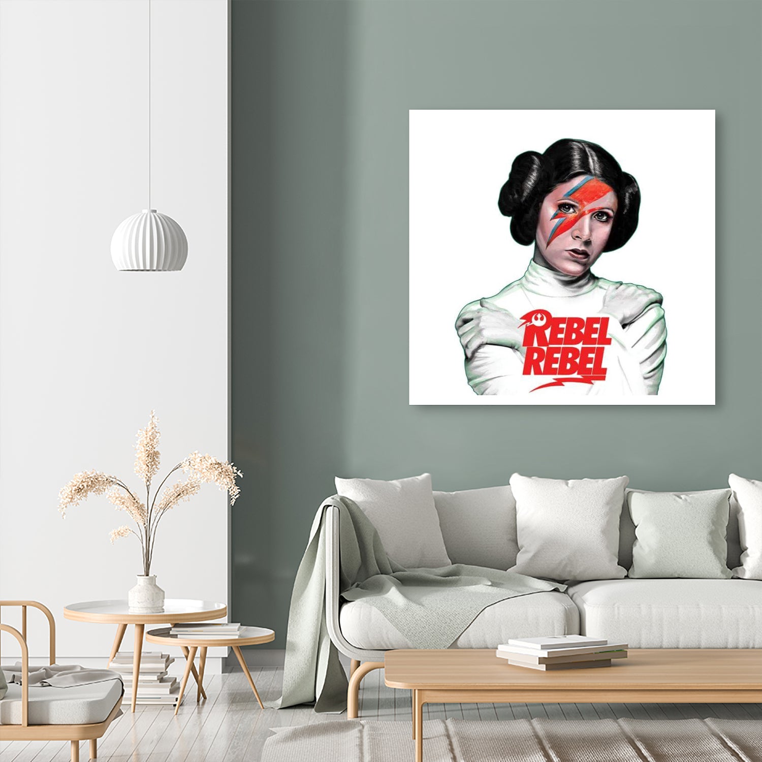 LEIA REBEL REBEL by Mike Tyau on GIANT ART - white digital painting