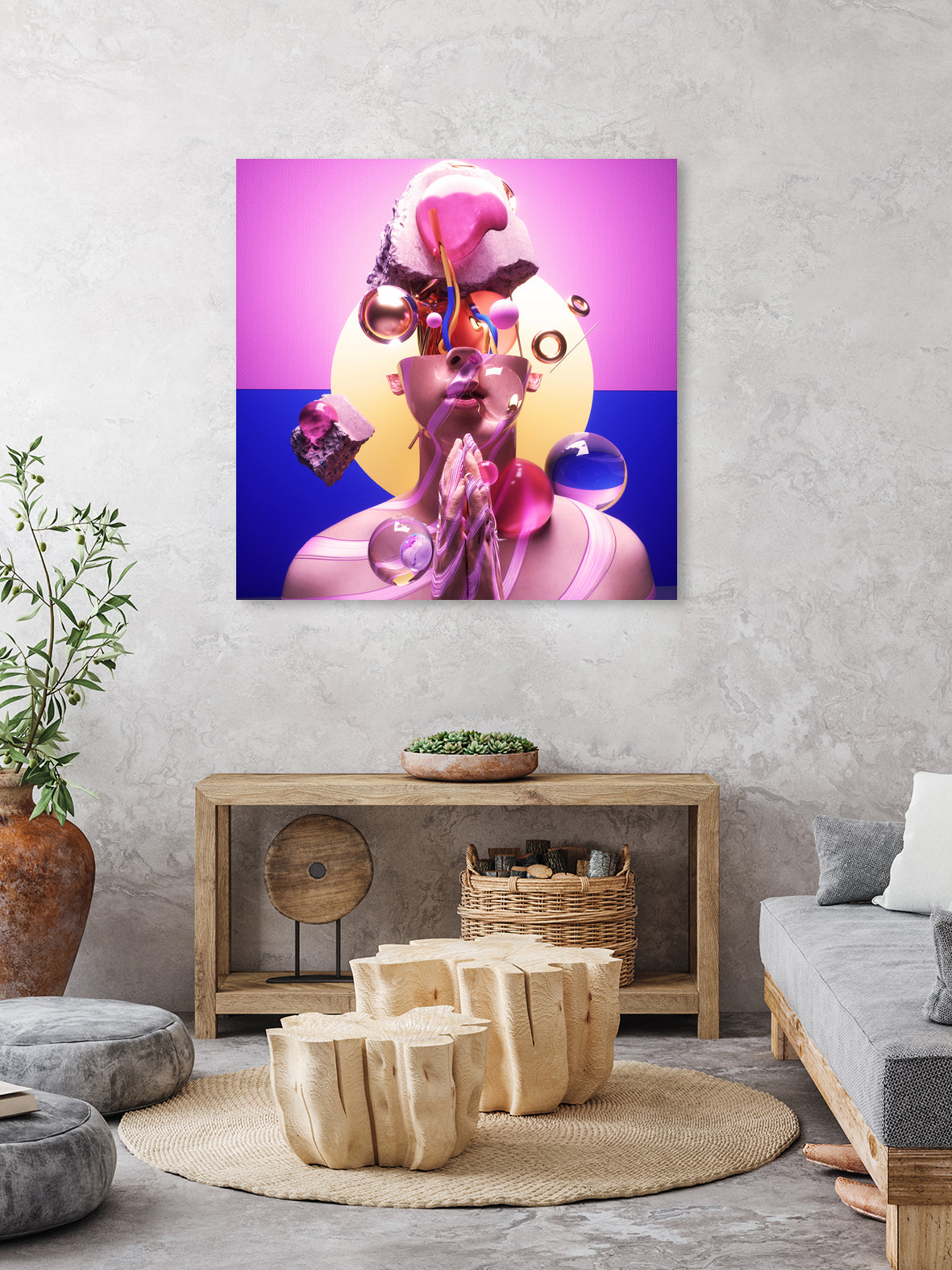 CREATIVE by Antoni Tudisco on GIANT ART - pink 3d art