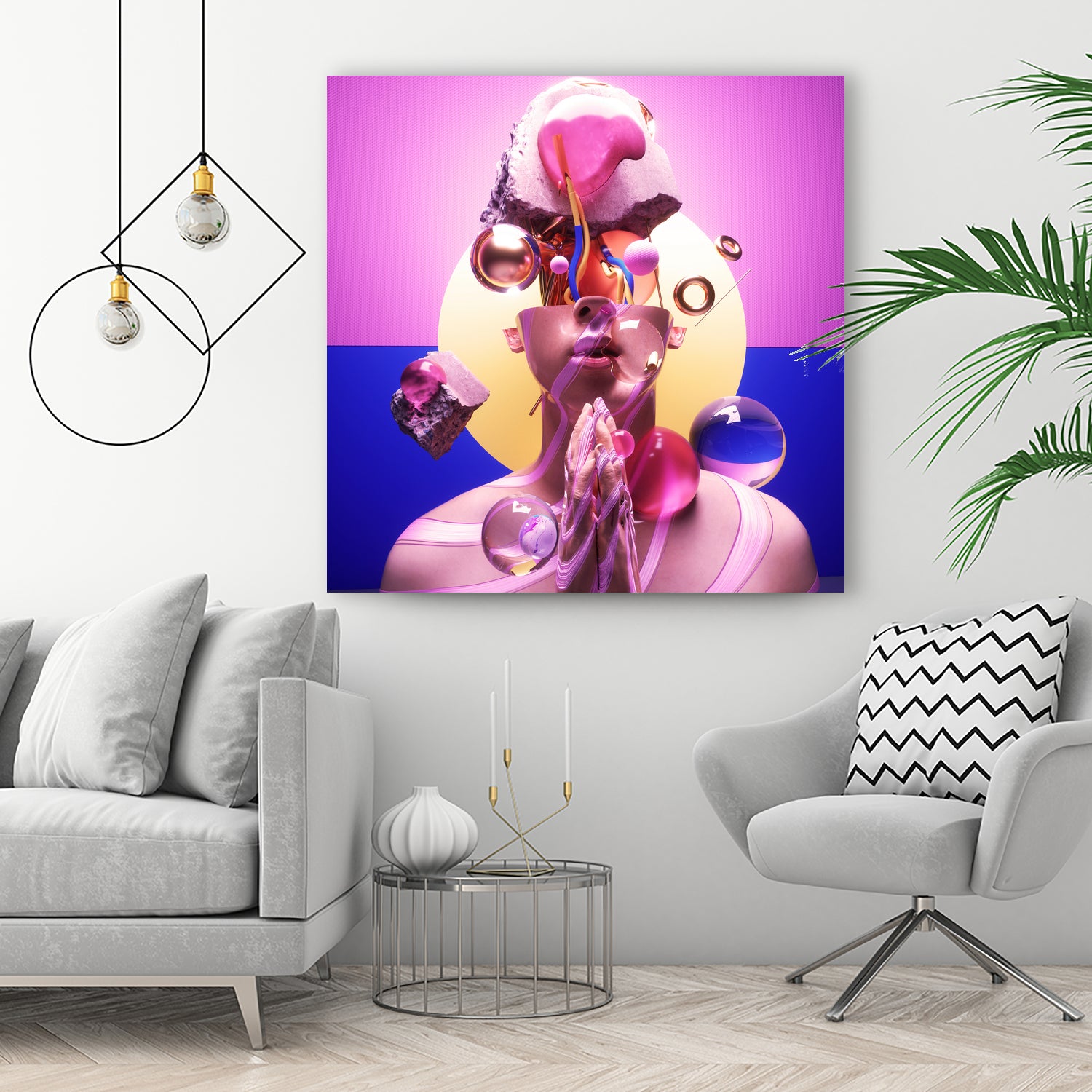 CREATIVE by Antoni Tudisco on GIANT ART - pink 3d art