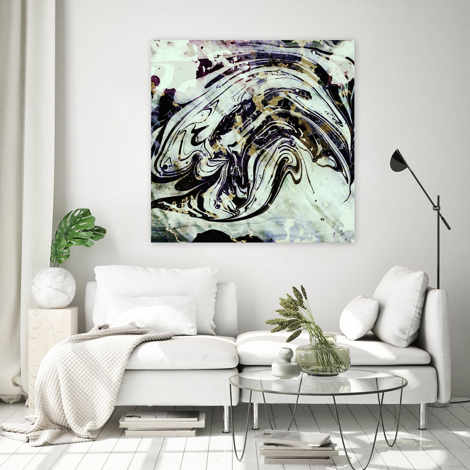 black gold marble by Haris Kavalla on GIANT ART - black digital painting