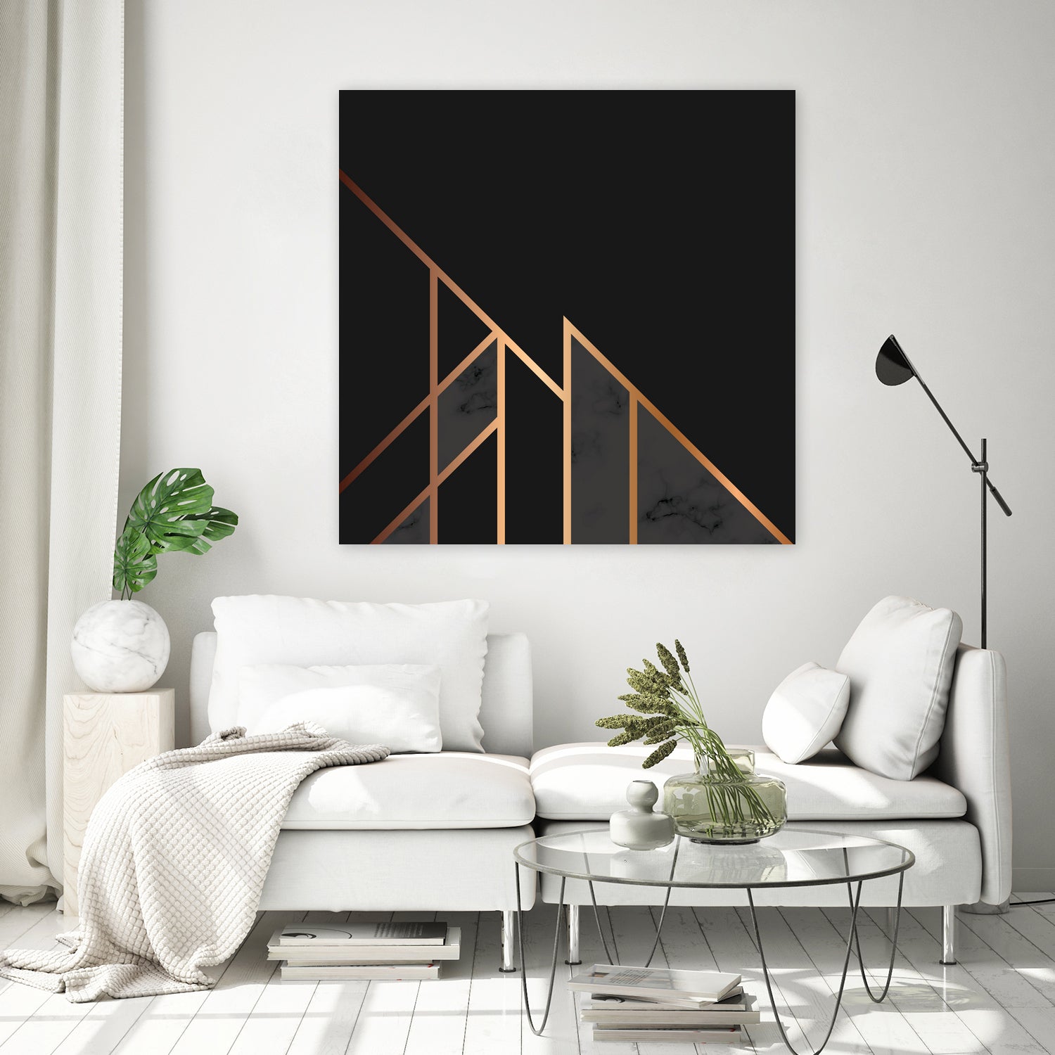 Marble Geometry 035 by Jelena Obradovic on GIANT ART - black vector illustration