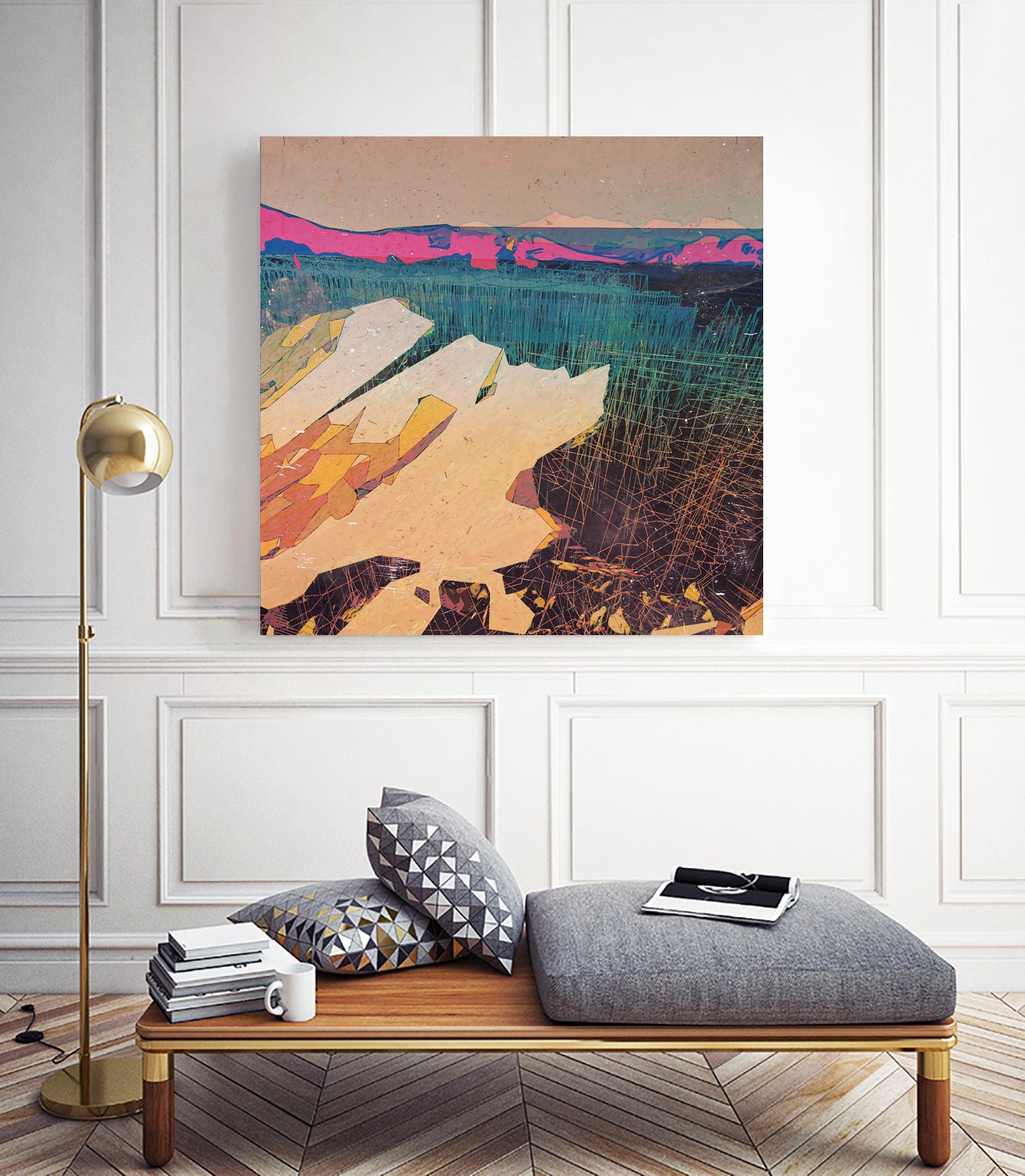 Fire and the Flood by Jamison Gish on GIANT ART - green digital painting