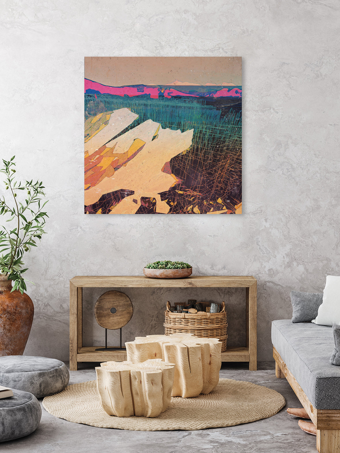 Fire and the Flood by Jamison Gish on GIANT ART - green digital painting