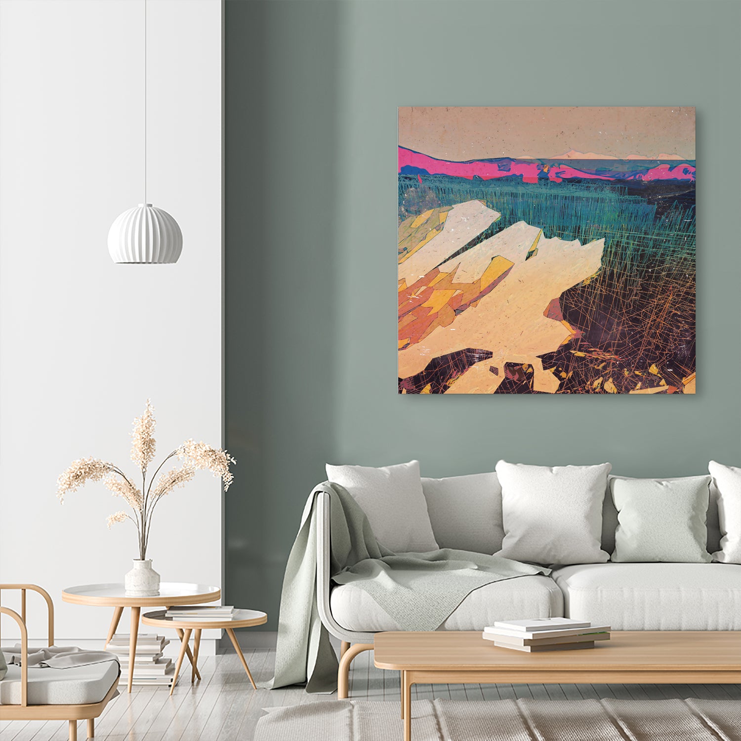 Fire and the Flood by Jamison Gish on GIANT ART - green digital painting