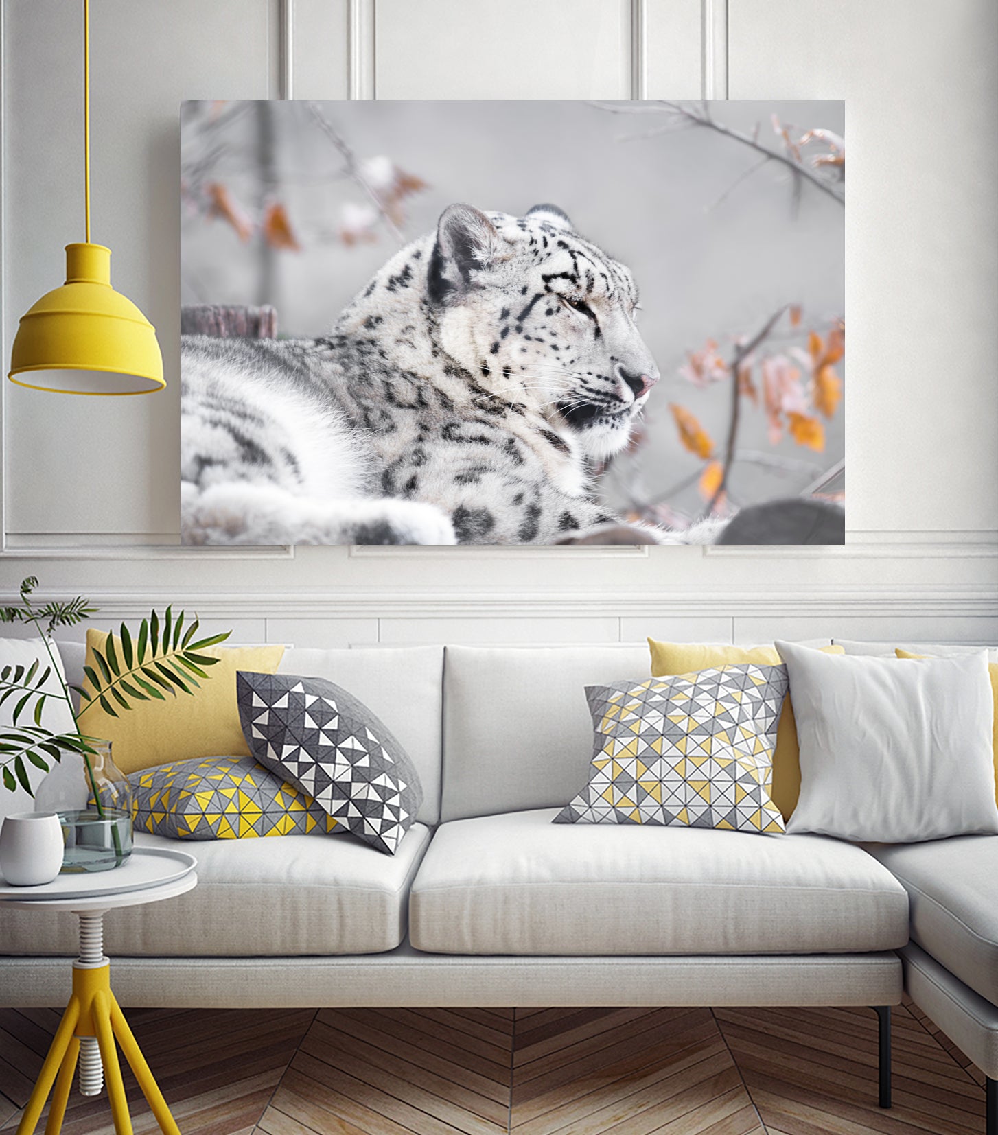 Snow leopard by Sarah Arthur on GIANT ART - gray photo illustration