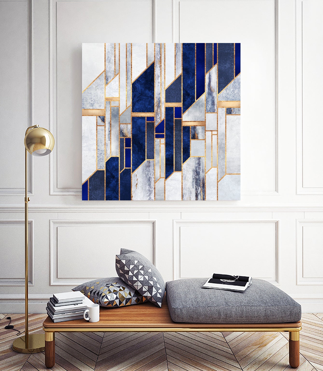 Blue Winter Sky by Elisabeth Fredriksson on GIANT ART - blue digital drawing