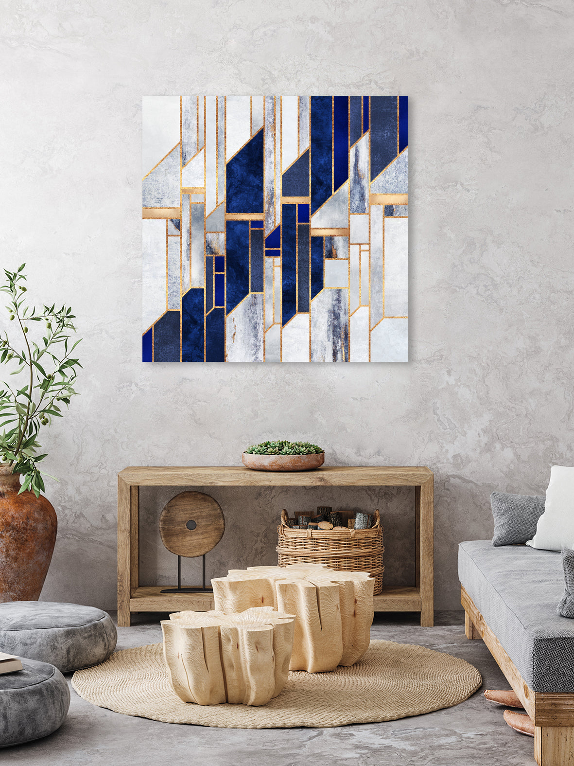 Blue Winter Sky by Elisabeth Fredriksson on GIANT ART - blue digital drawing