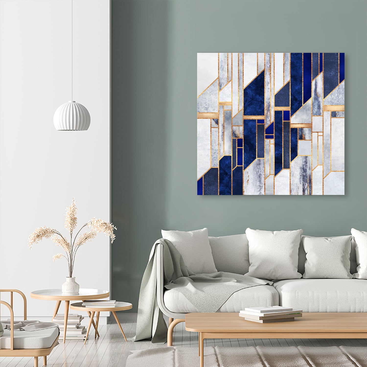 Blue Winter Sky by Elisabeth Fredriksson on GIANT ART - blue digital drawing