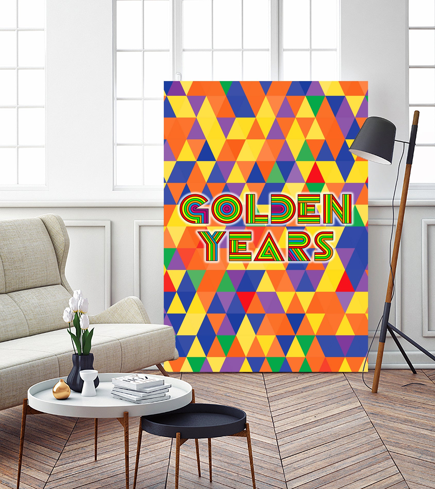 Golden Years by Ralph Frankenberg on GIANT ART - yellow typography