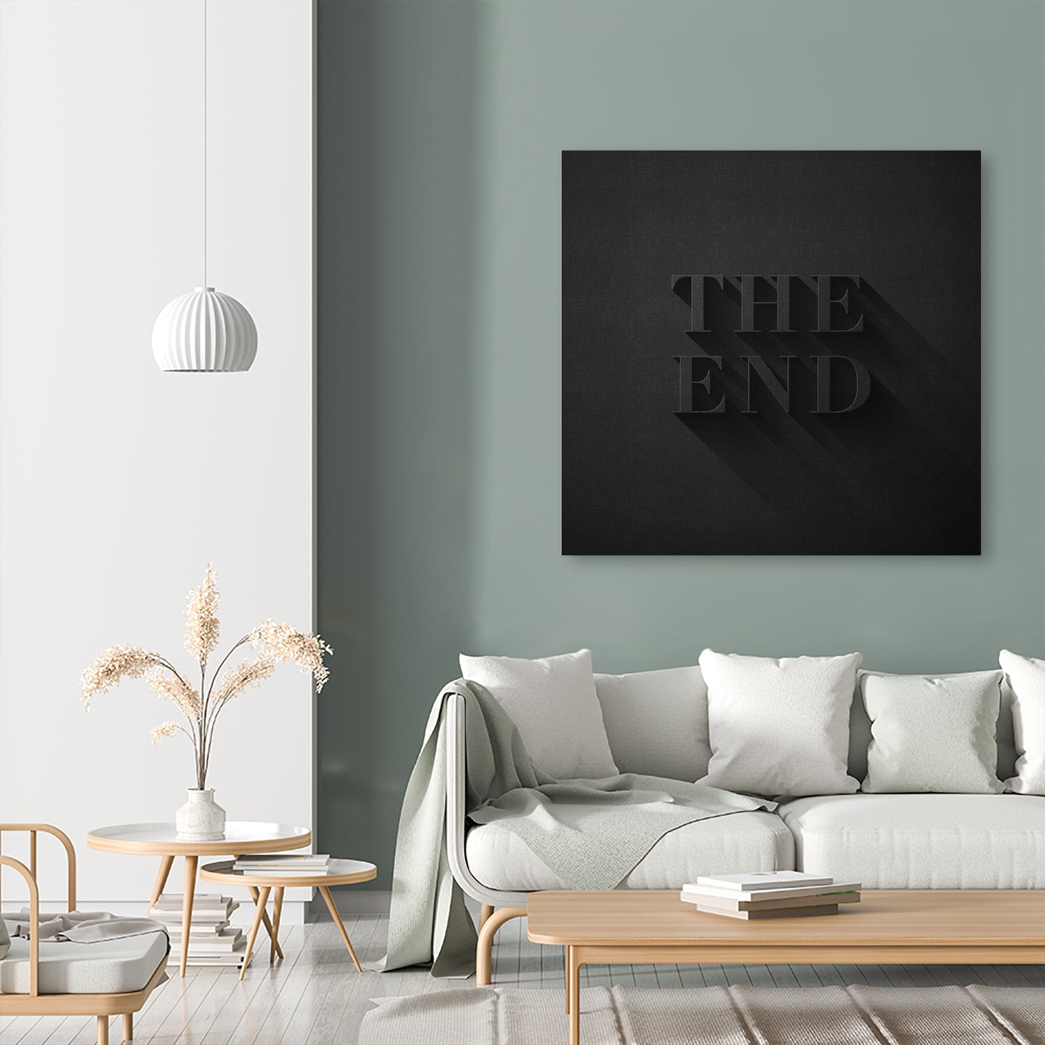 THE END by Daniel Coulmann on GIANT ART - black typography