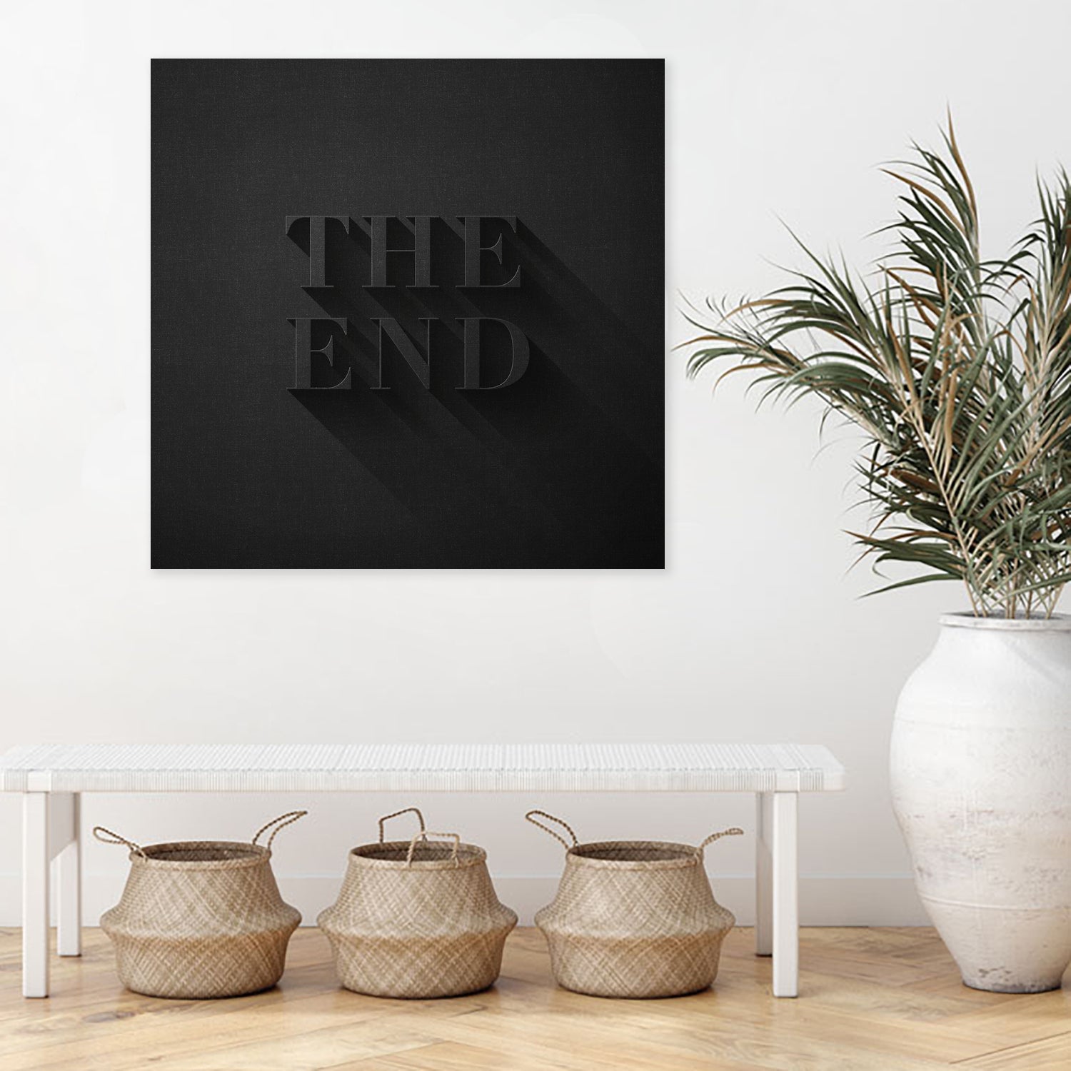 THE END by Daniel Coulmann on GIANT ART - black typography