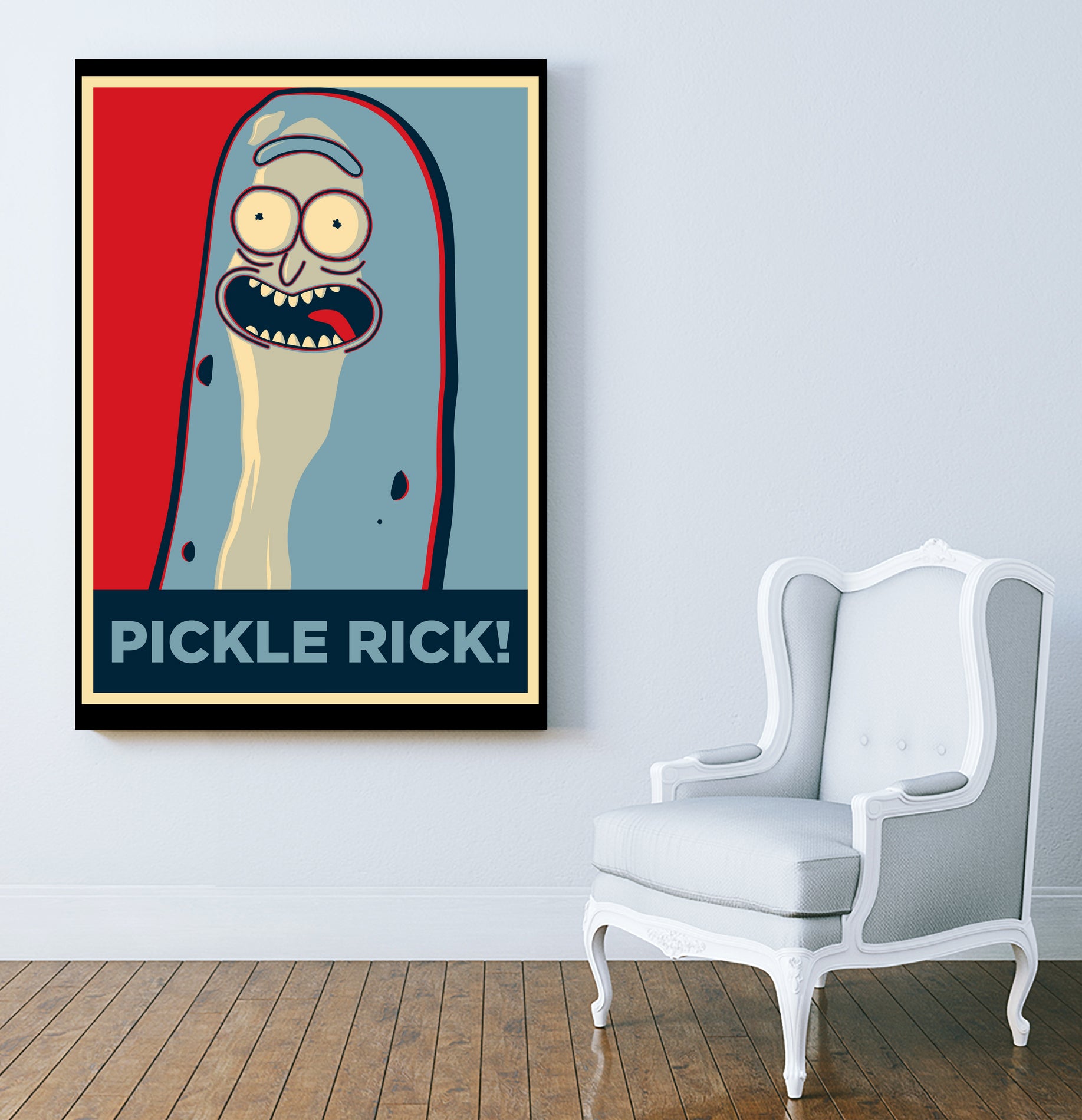 PICKLE RICK! by Christopher Sanabria on GIANT ART - green digital painting