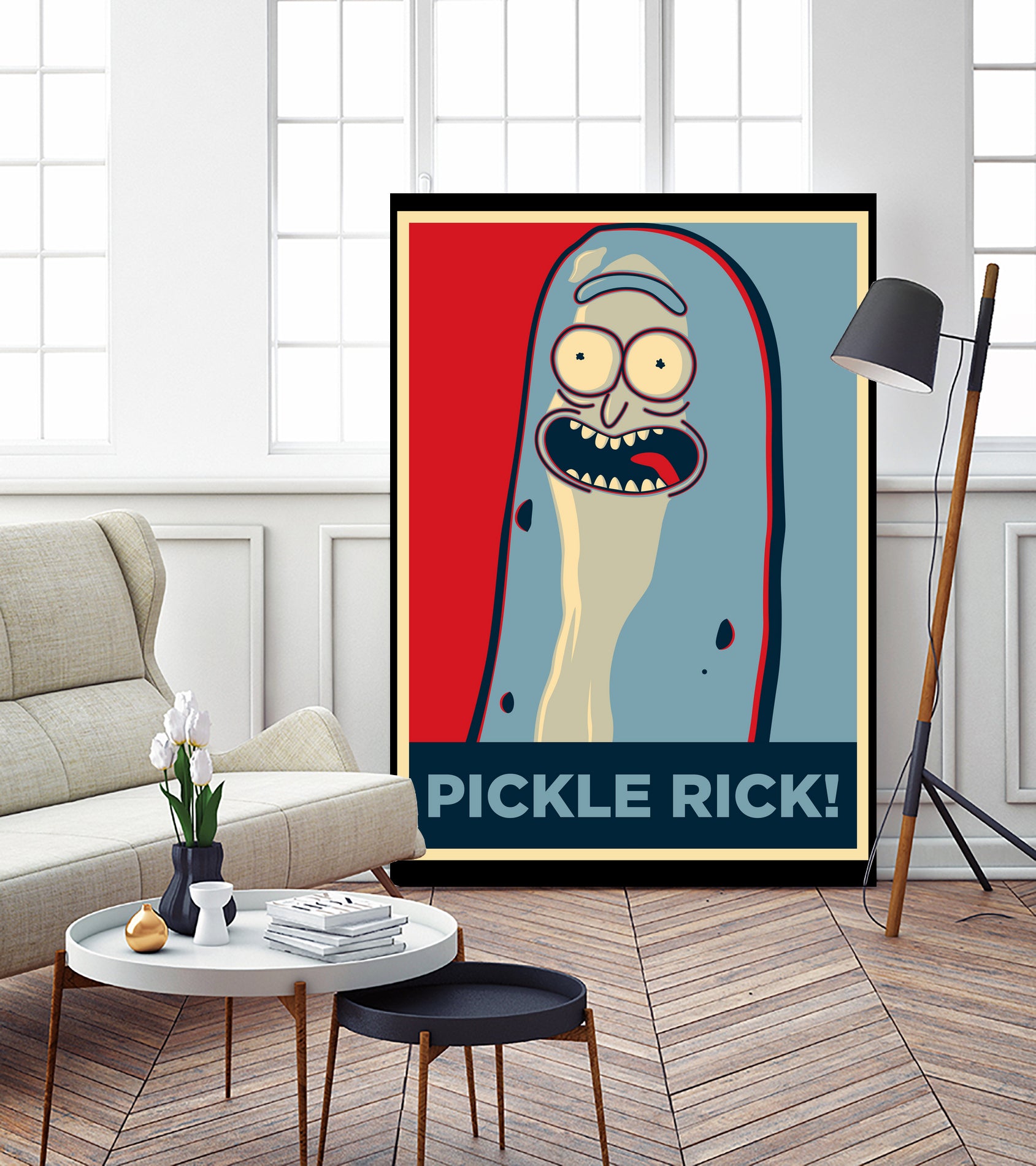 PICKLE RICK! by Christopher Sanabria on GIANT ART - green digital painting