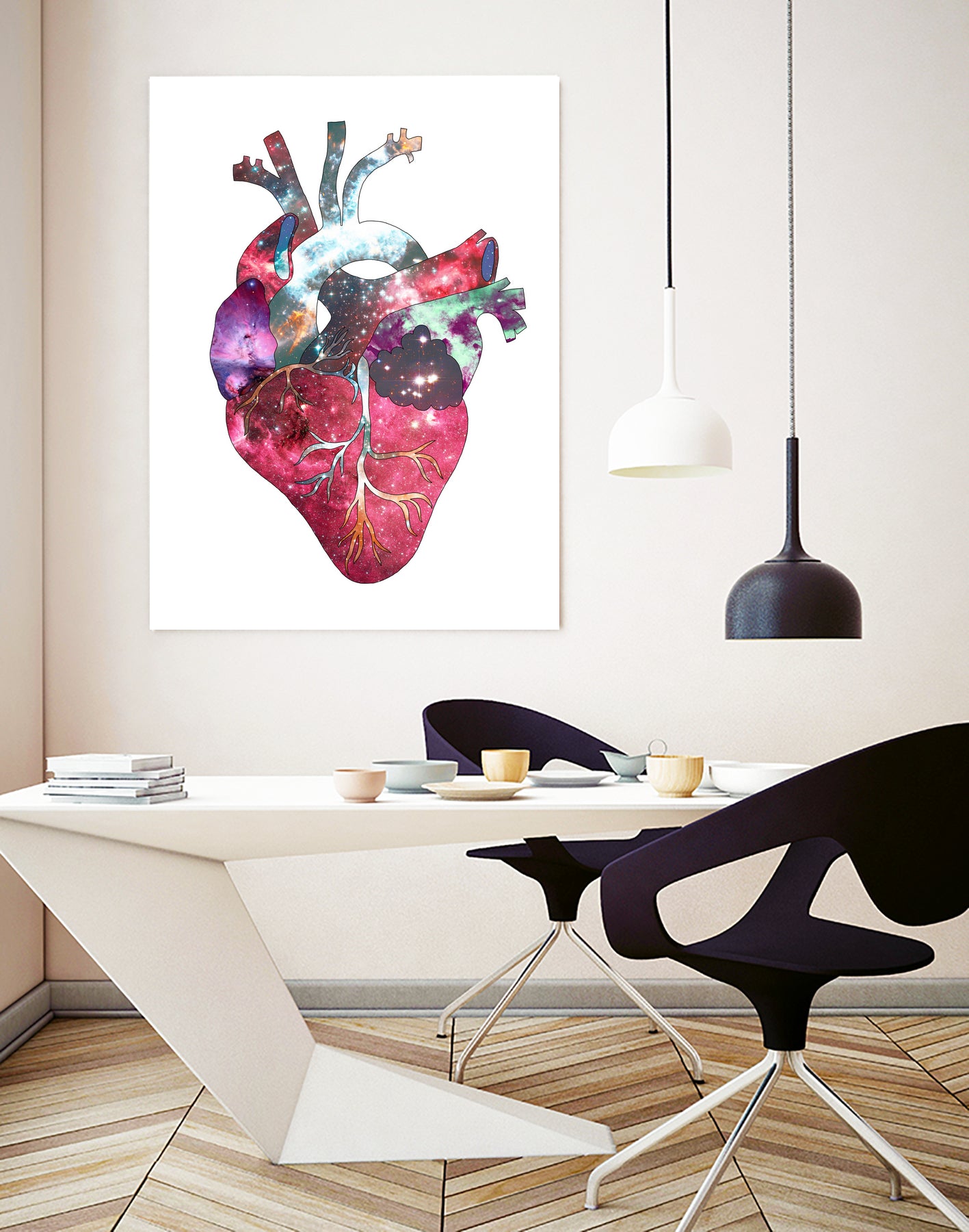 Superstar Heart by Bianca Green on GIANT ART - fuchsia mixed media