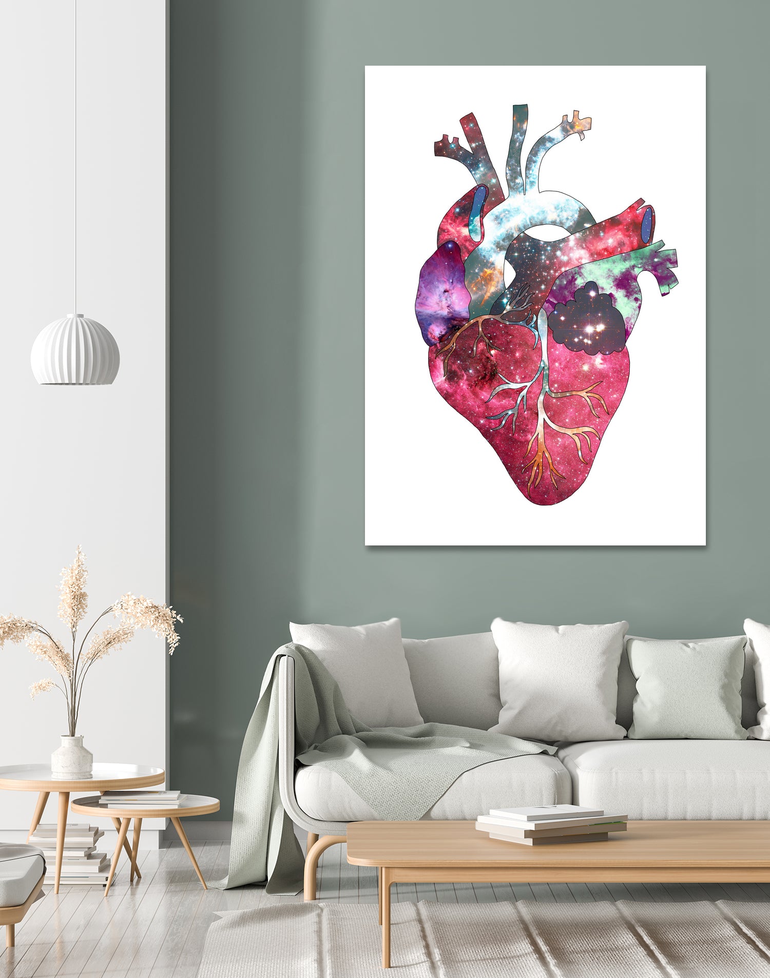 Superstar Heart by Bianca Green on GIANT ART - fuchsia mixed media