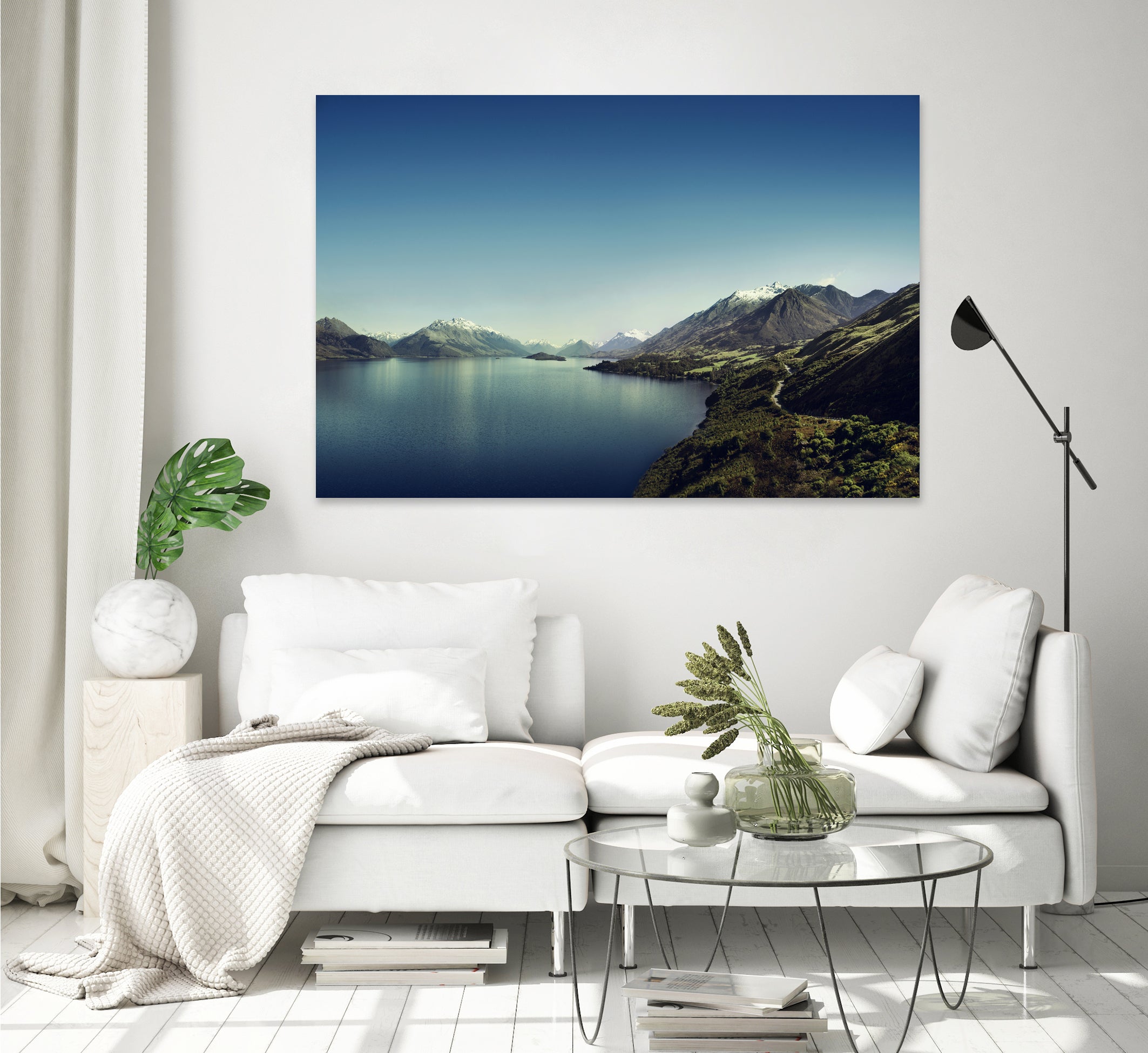 On my way to Glenorchy (Things happened to me) by José Manuel Ríos Valiente on GIANT ART - blue photo illustration
