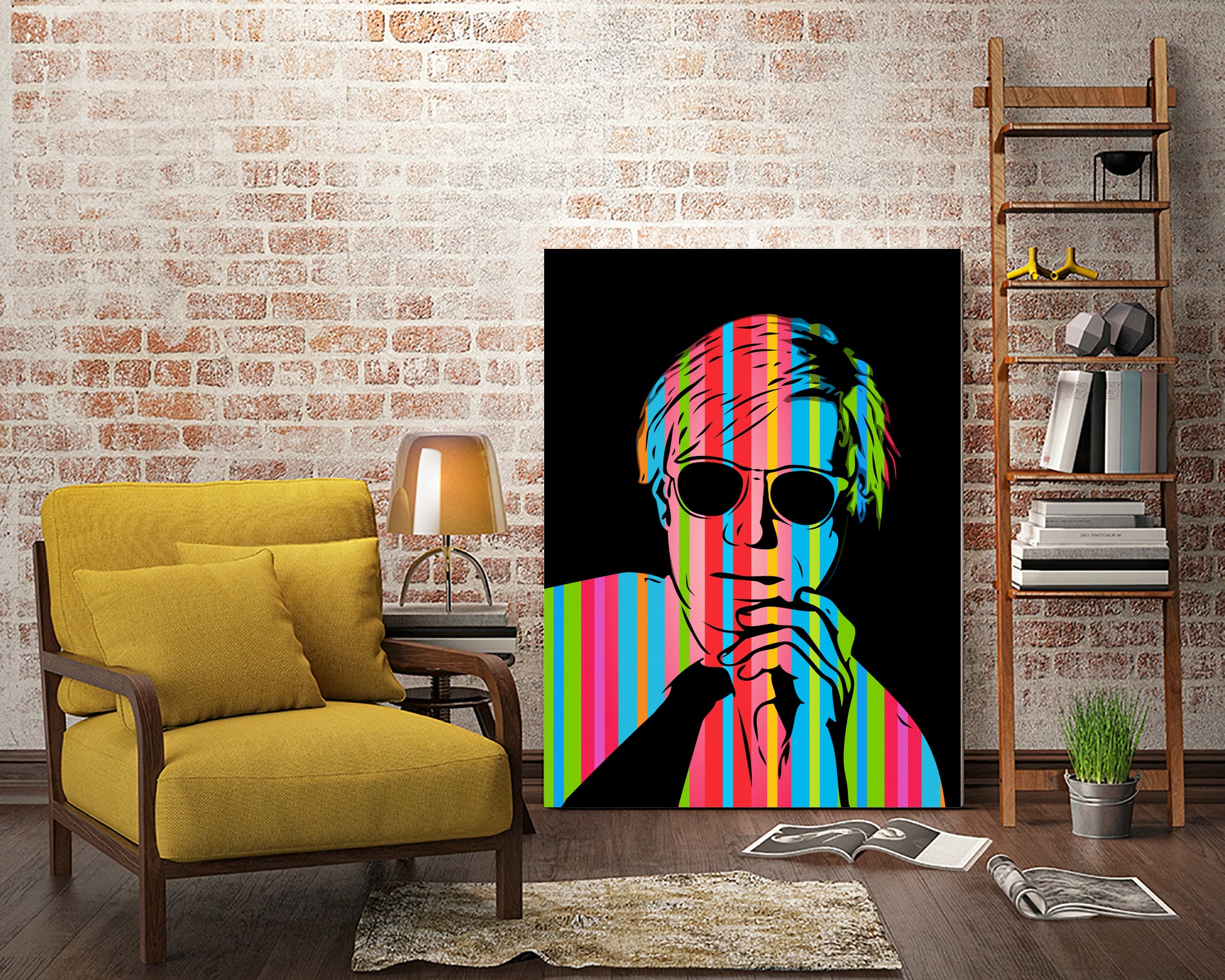 Andy Warhol | Dark | Pop Art by William Cuccio on GIANT ART - black digital drawing