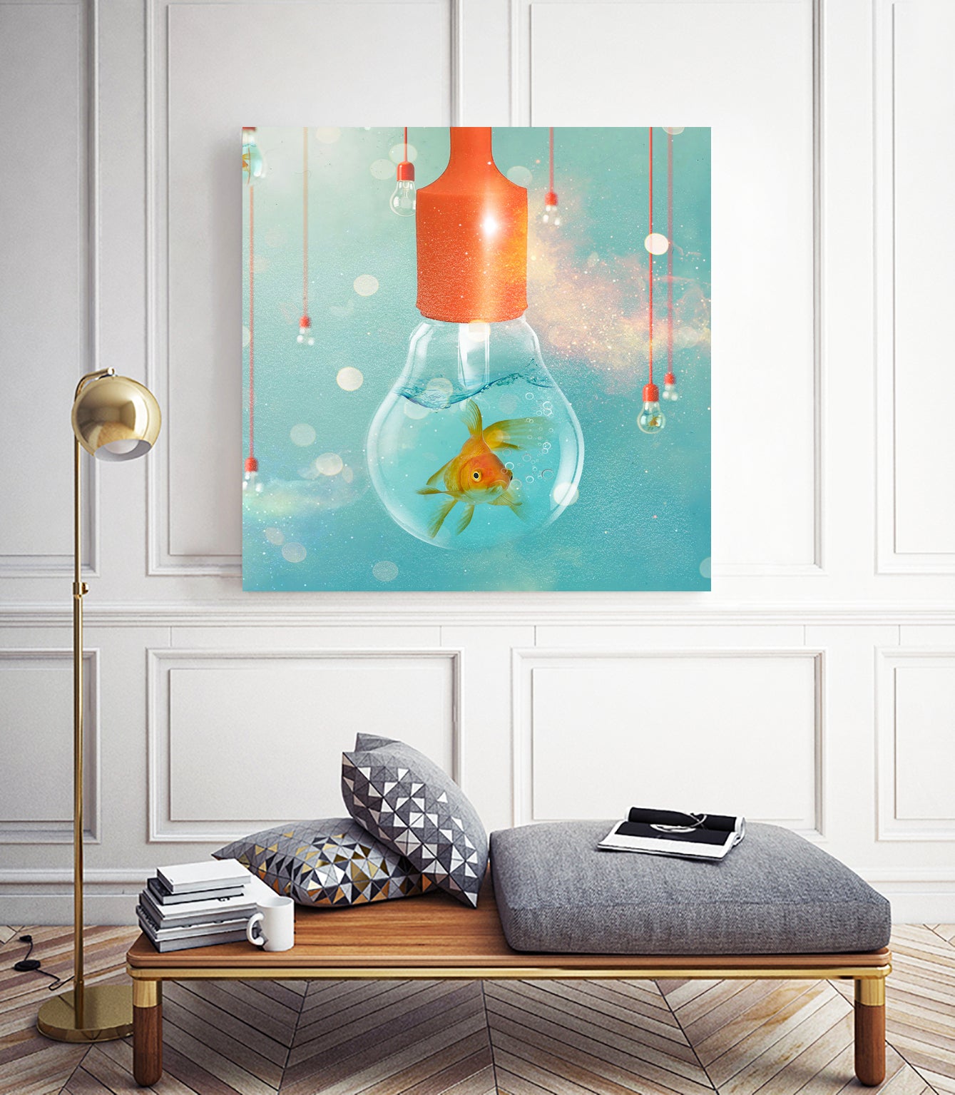 GOLDFISH IDEAS by Vin Zzep on GIANT ART - white digital drawing