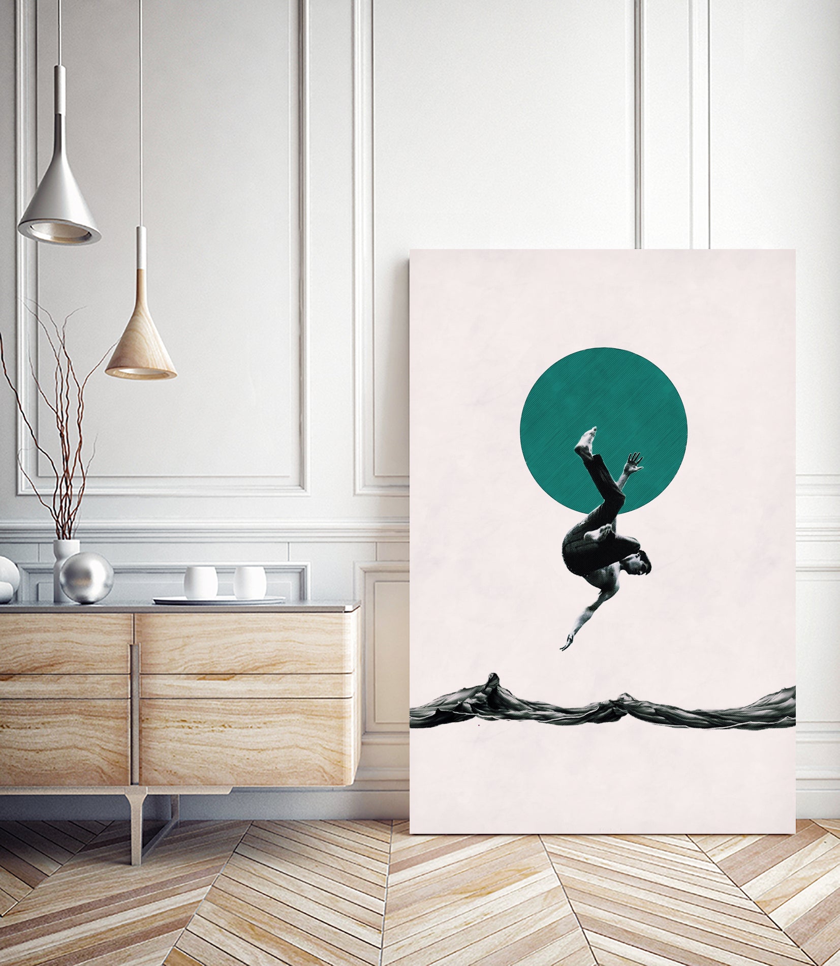 Falling with style by Menelaos Trompoukis on GIANT ART - white digital painting