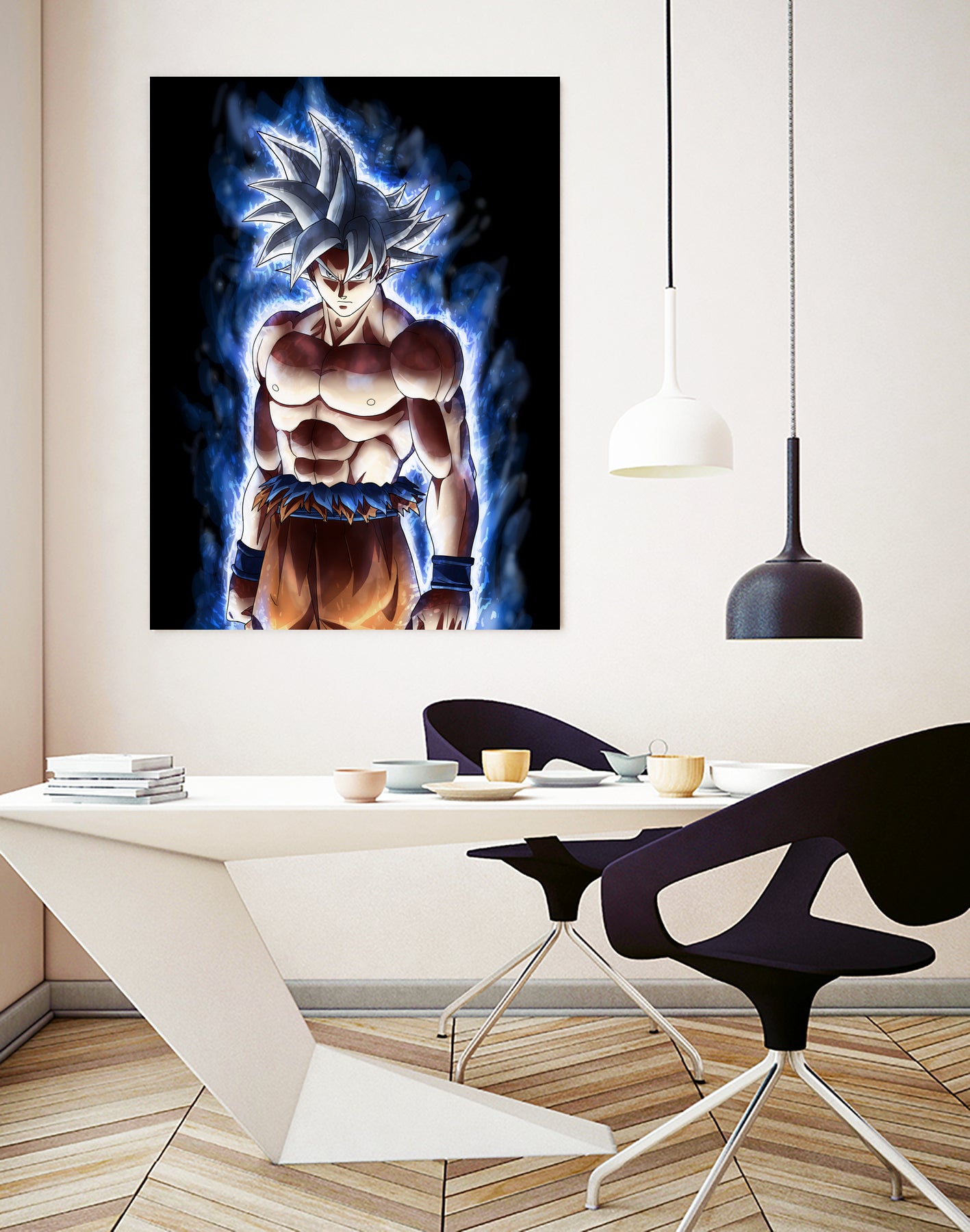 Goku ultra instinct - Selfish doctrine by MCAshe 24 on GIANT ART - blue digital drawing