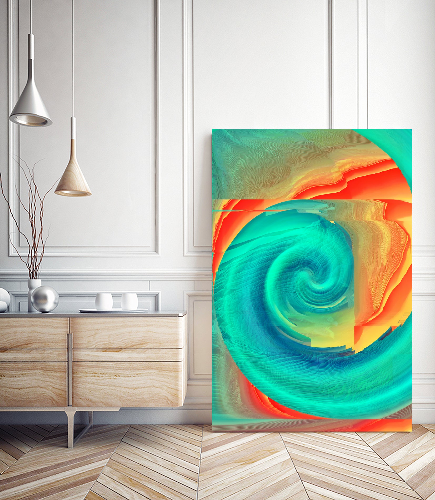 C0de Art II by Tenyo Marchev on GIANT ART - green 3d art