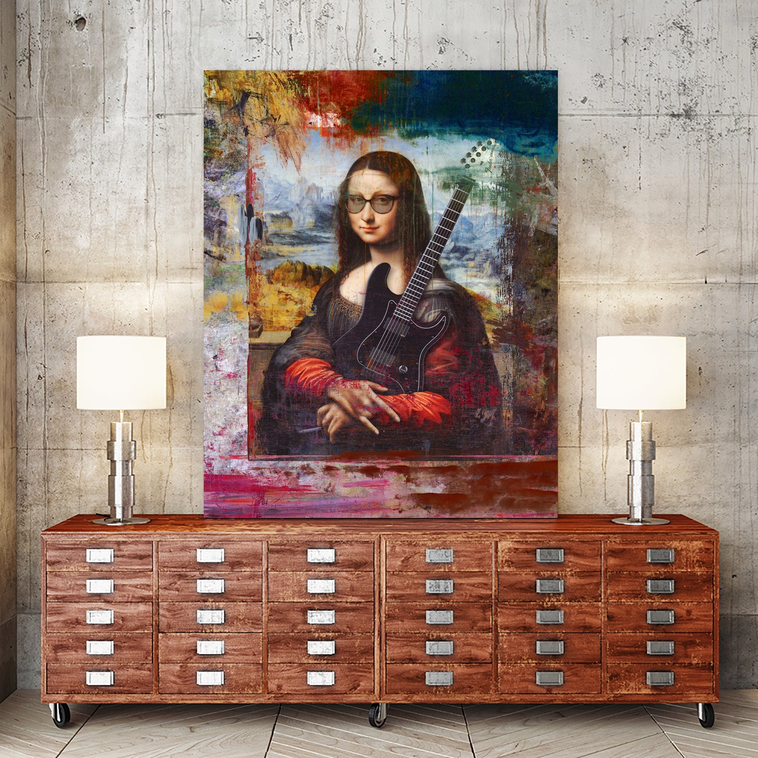 She Rocks by José Luis Guerrero on GIANT ART - red digital painting