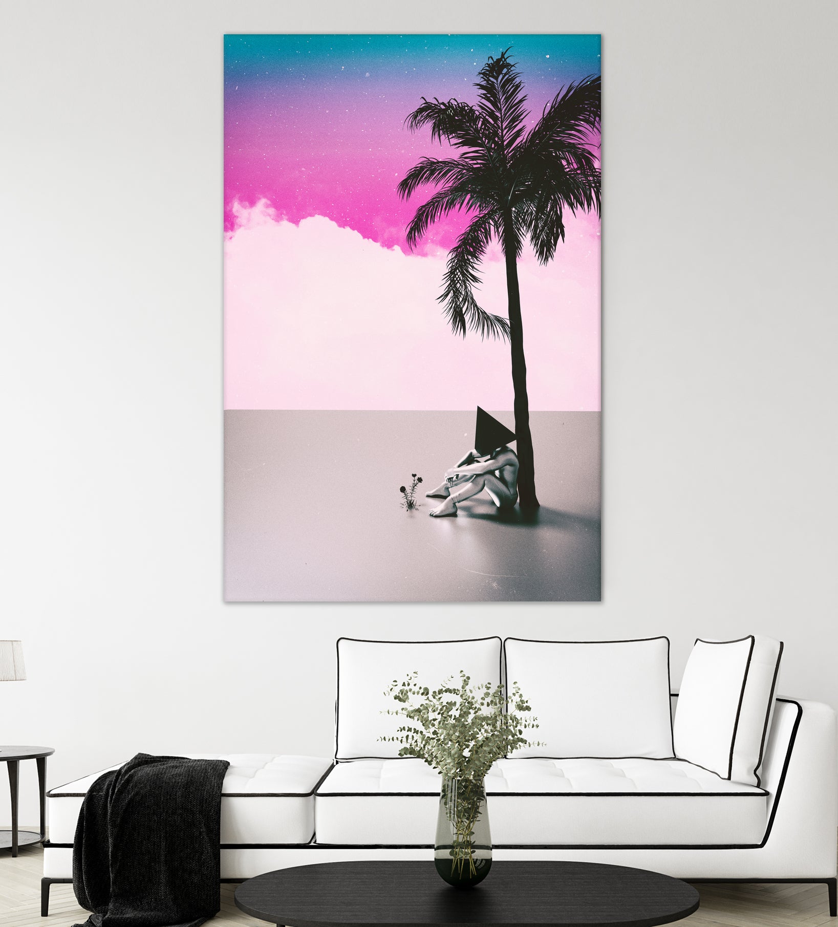 PALM TREE 18 by Adam Priester on GIANT ART - pink 3d art
