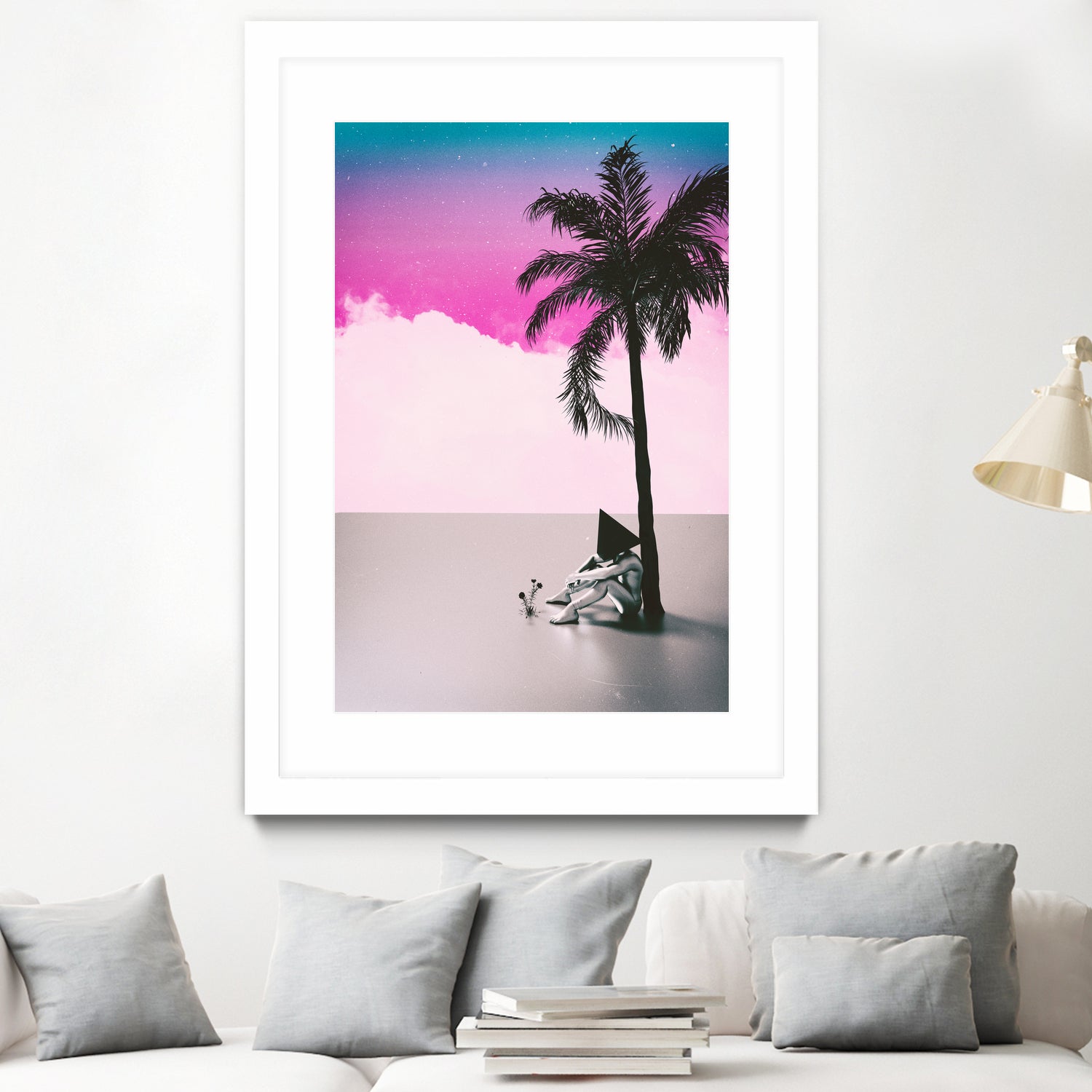 PALM TREE 18 by Adam Priester on GIANT ART - pink 3d art