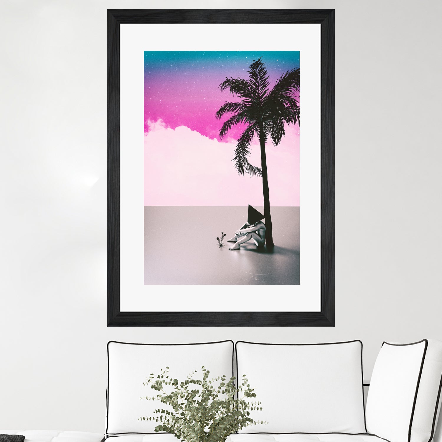 PALM TREE 18 by Adam Priester on GIANT ART - pink 3d art