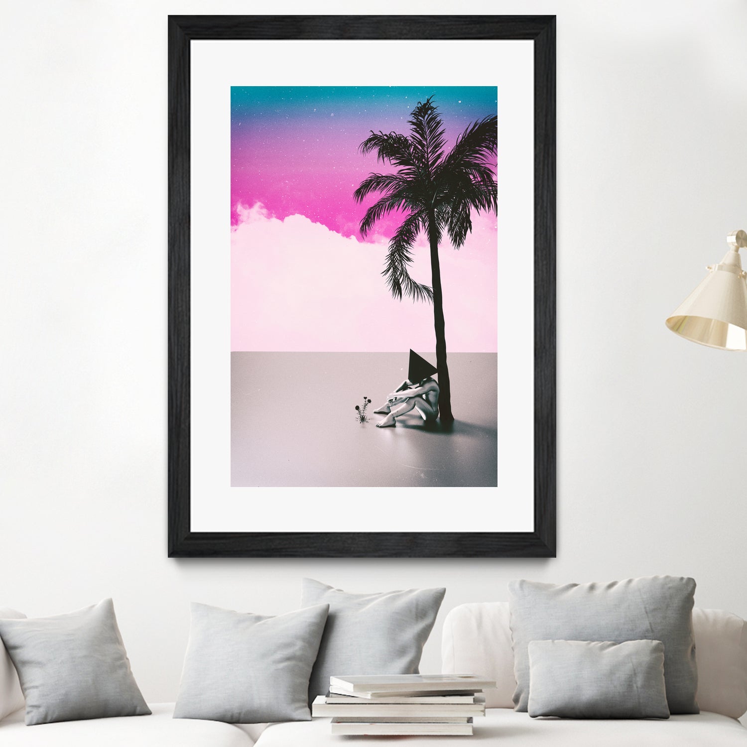 PALM TREE 18 by Adam Priester on GIANT ART - pink 3d art