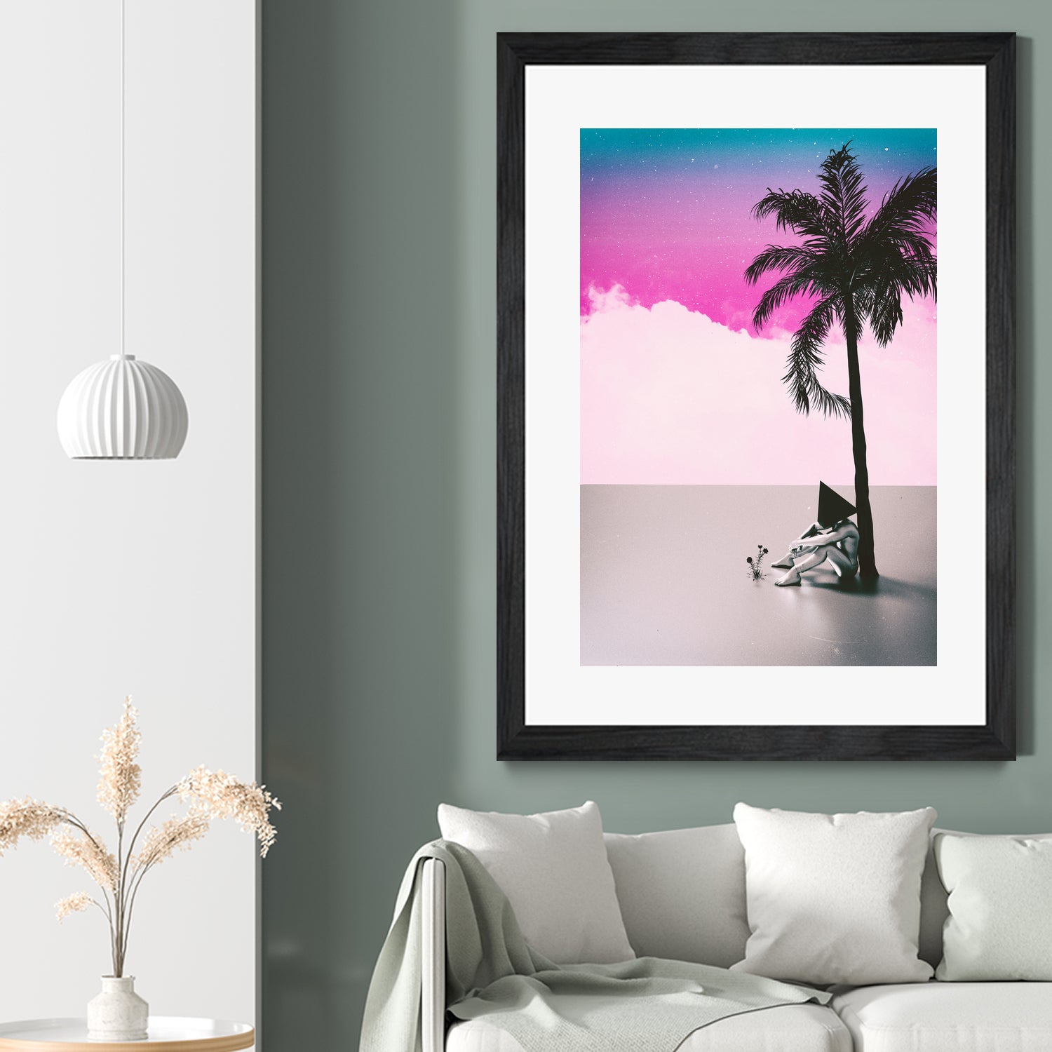 PALM TREE 18 by Adam Priester on GIANT ART - pink 3d art