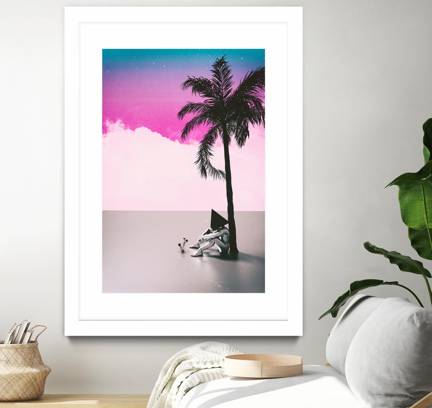 PALM TREE 18 by Adam Priester on GIANT ART - pink 3d art