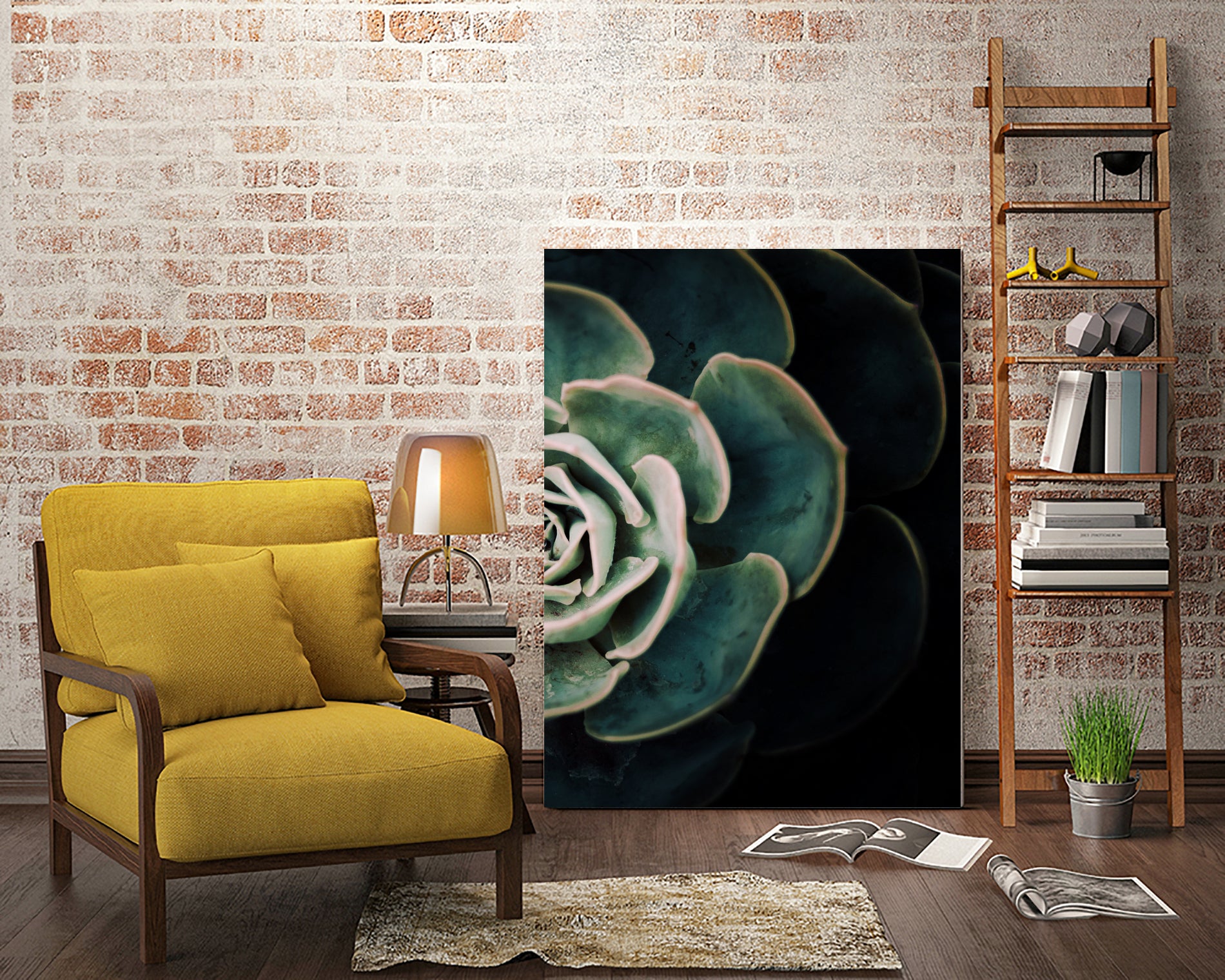 DARKSIDE OF SUCCULENTS IV-2 by Pia Schneider on GIANT ART - black photo manipulation