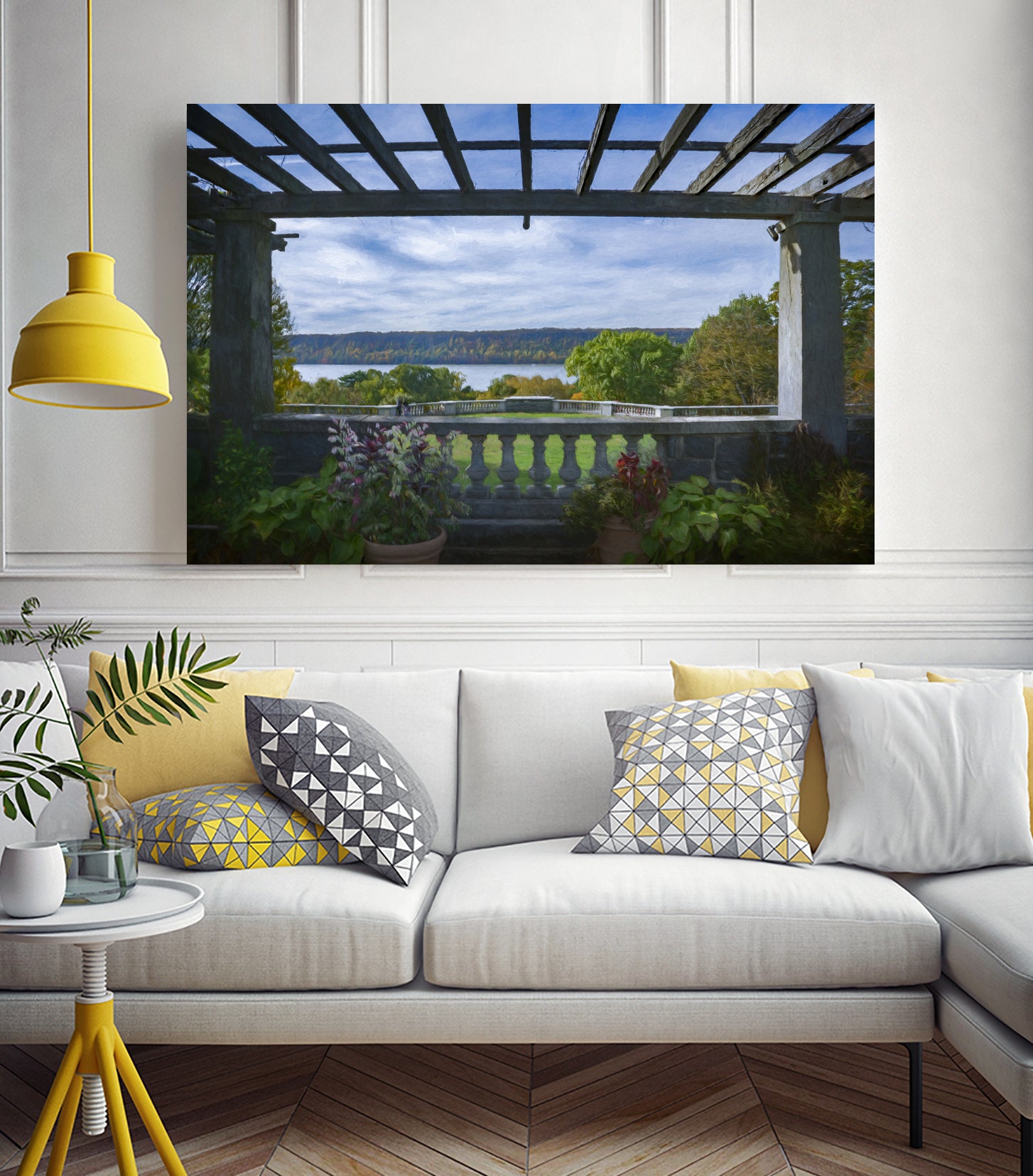 Autumn At Wave Hill by Chris Lord on GIANT ART - blue photo illustration