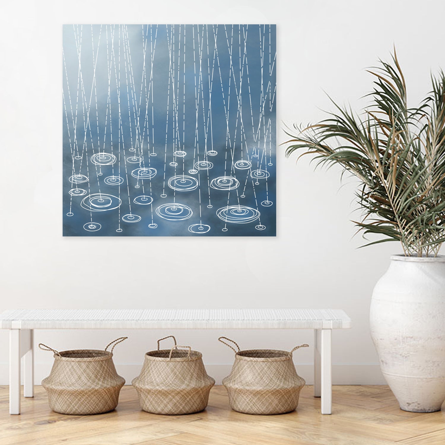 Another Rainy Day by Nic Squirrell on GIANT ART - blue digital painting