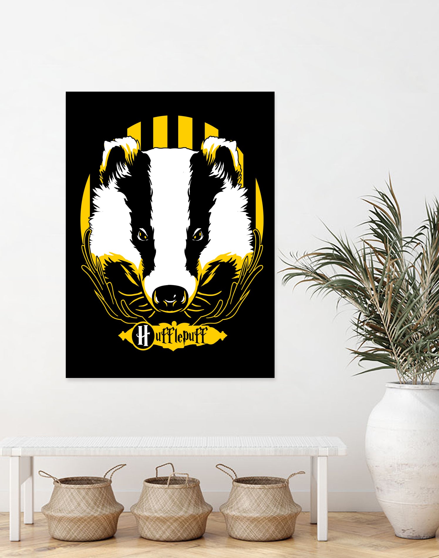 Hufflepuff by Samuel Rodrigues on GIANT ART - black digital painting