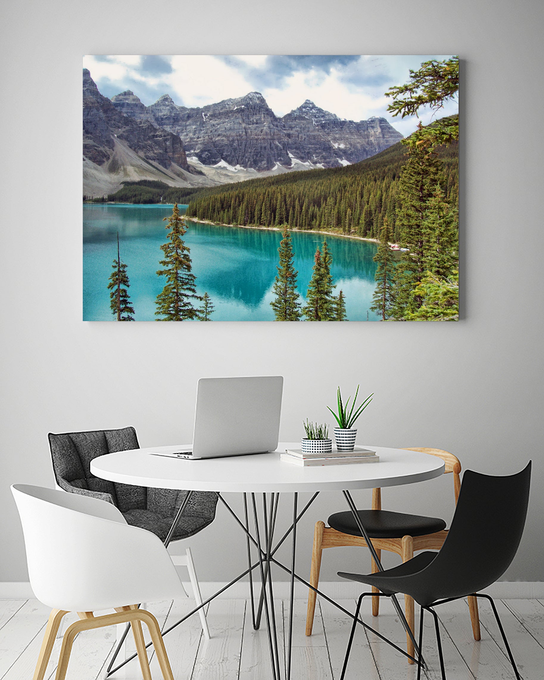 Moraine Lake Canada by Lynn Bolt on GIANT ART - blue photo illustration
