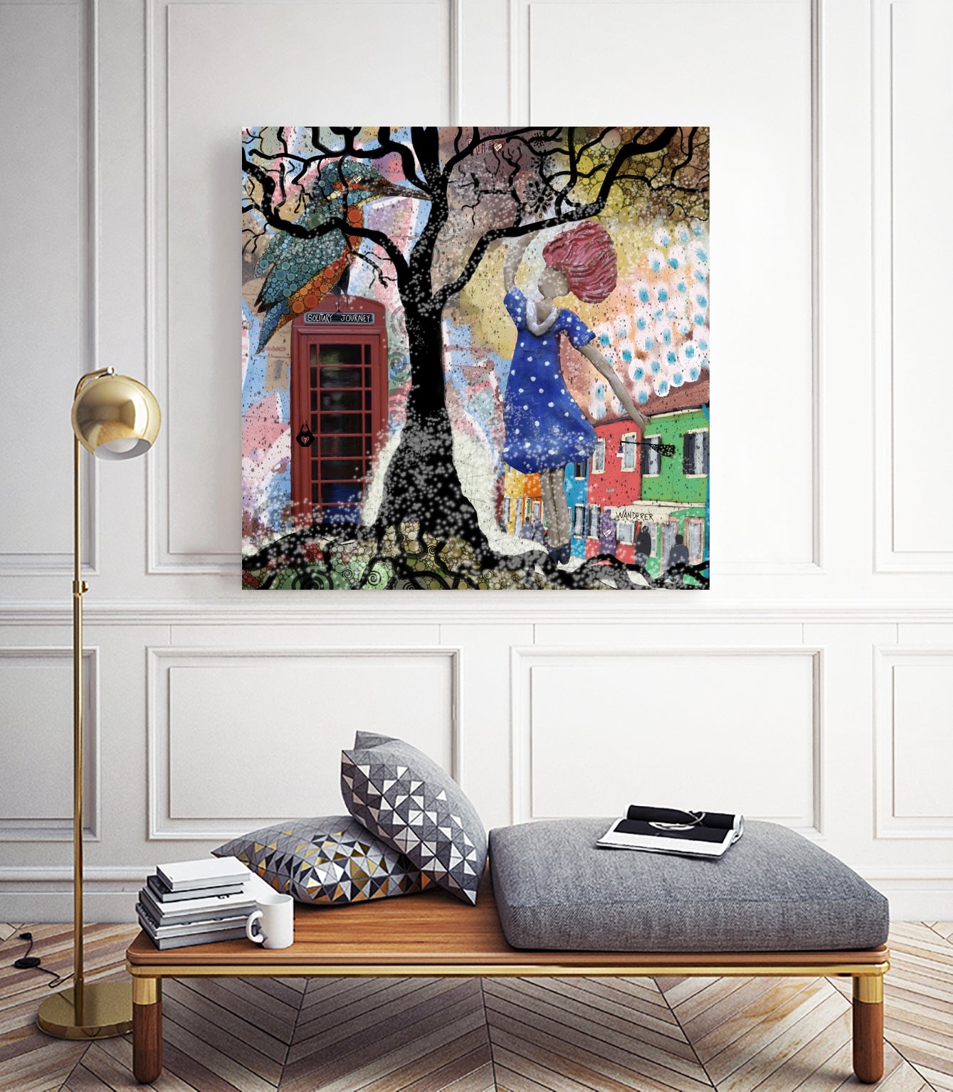 Solitary Journey by Patrice Pfeiffer on GIANT ART - blue digital painting