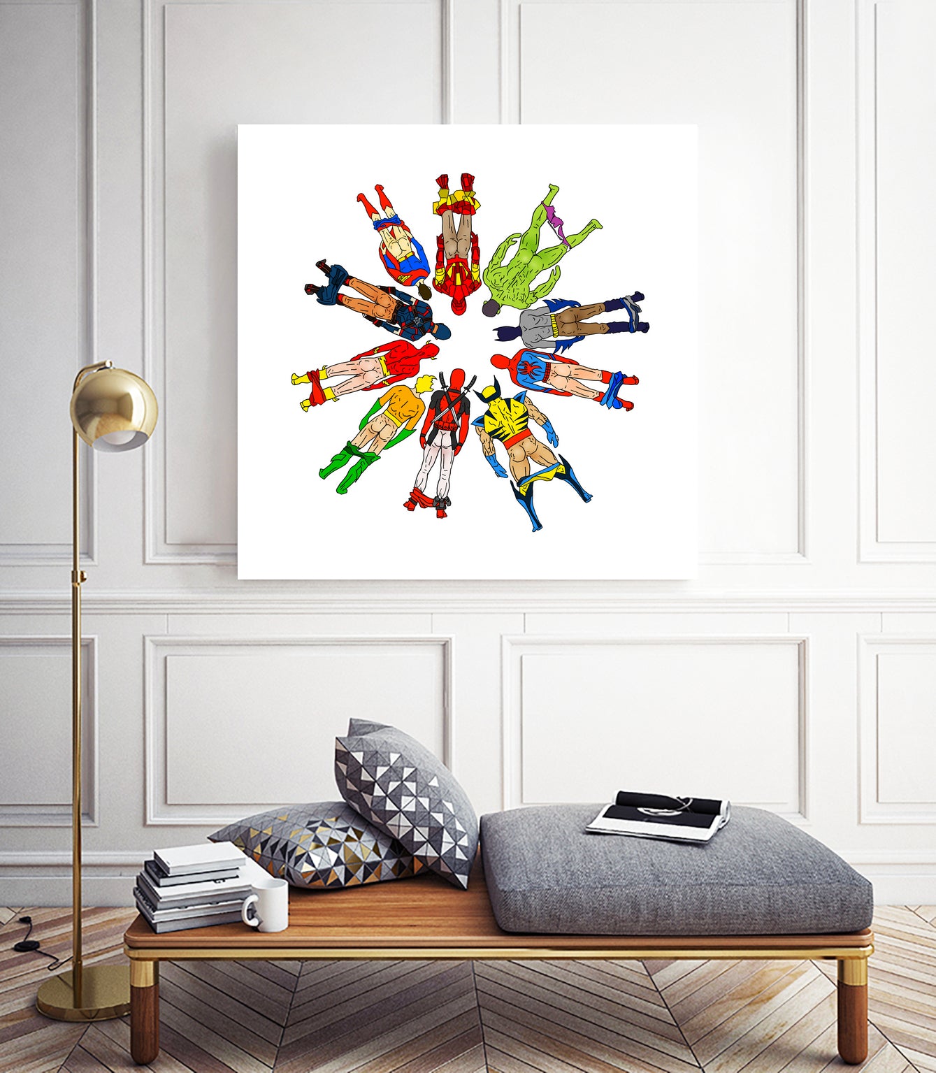 Super Hero Butts by Winston Chiu on GIANT ART - white digital drawing