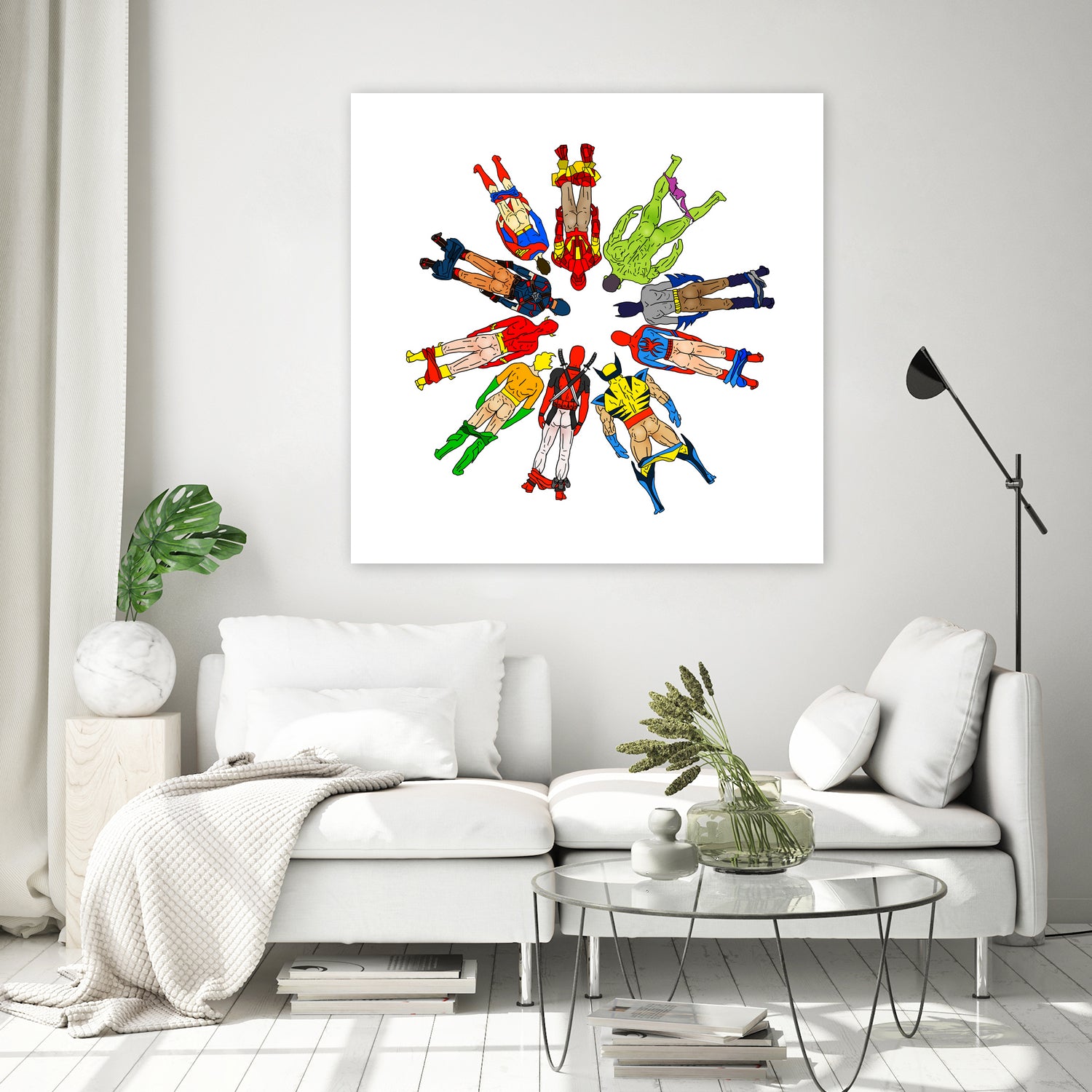 Super Hero Butts by Winston Chiu on GIANT ART - white digital drawing