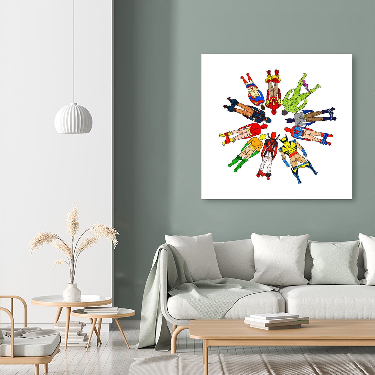 Super Hero Butts by Winston Chiu on GIANT ART - white digital drawing