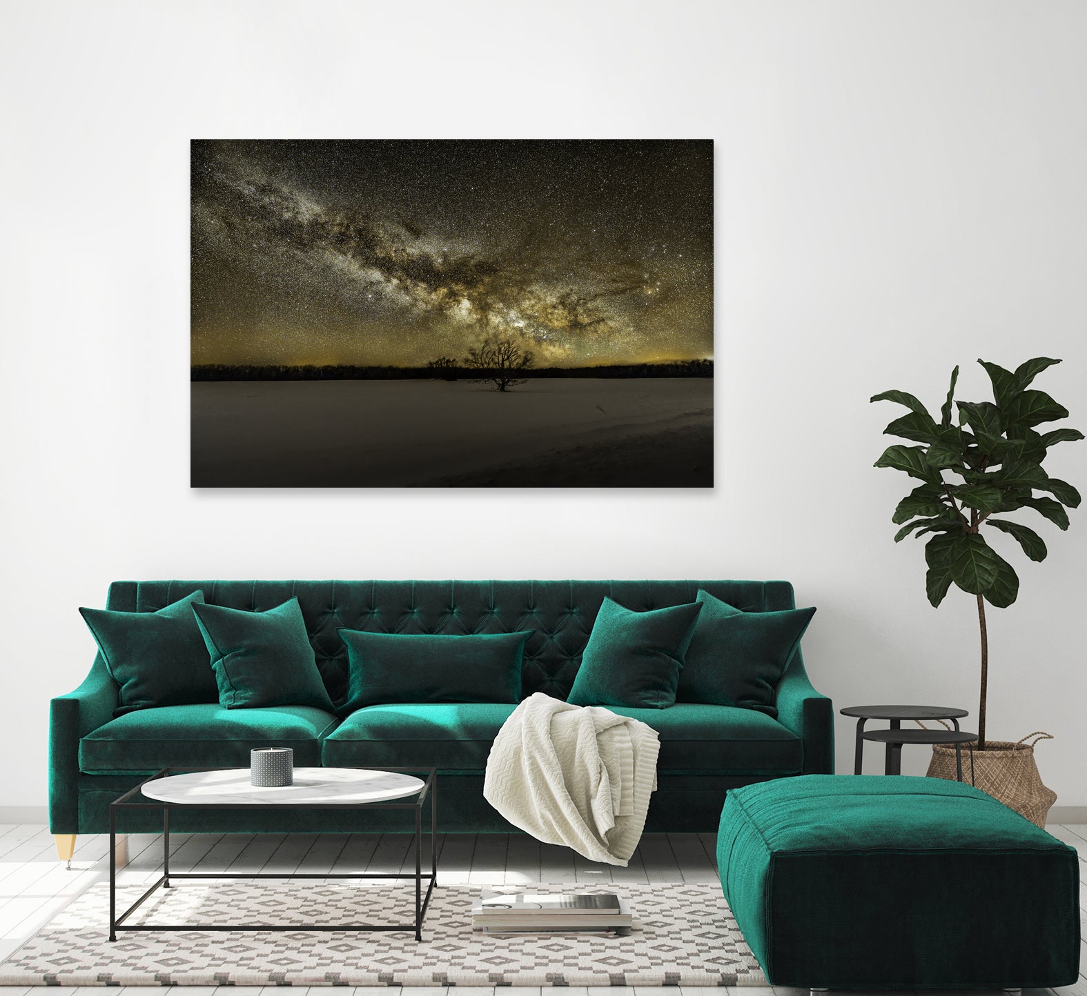 MIlky way rising by Lorenzo Bustillo on GIANT ART - gray photo illustration