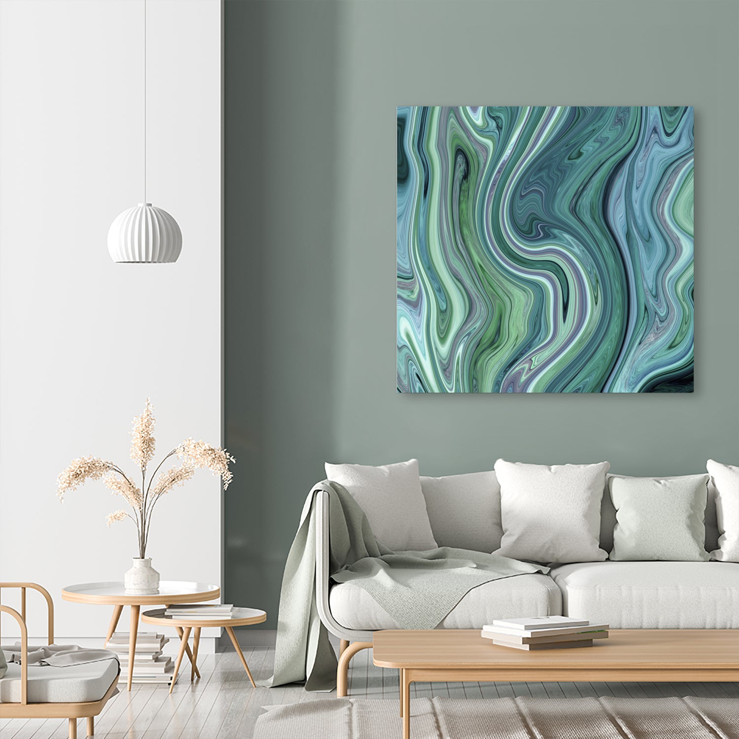 Green marble I by Tania Amrein on GIANT ART - green digital drawing