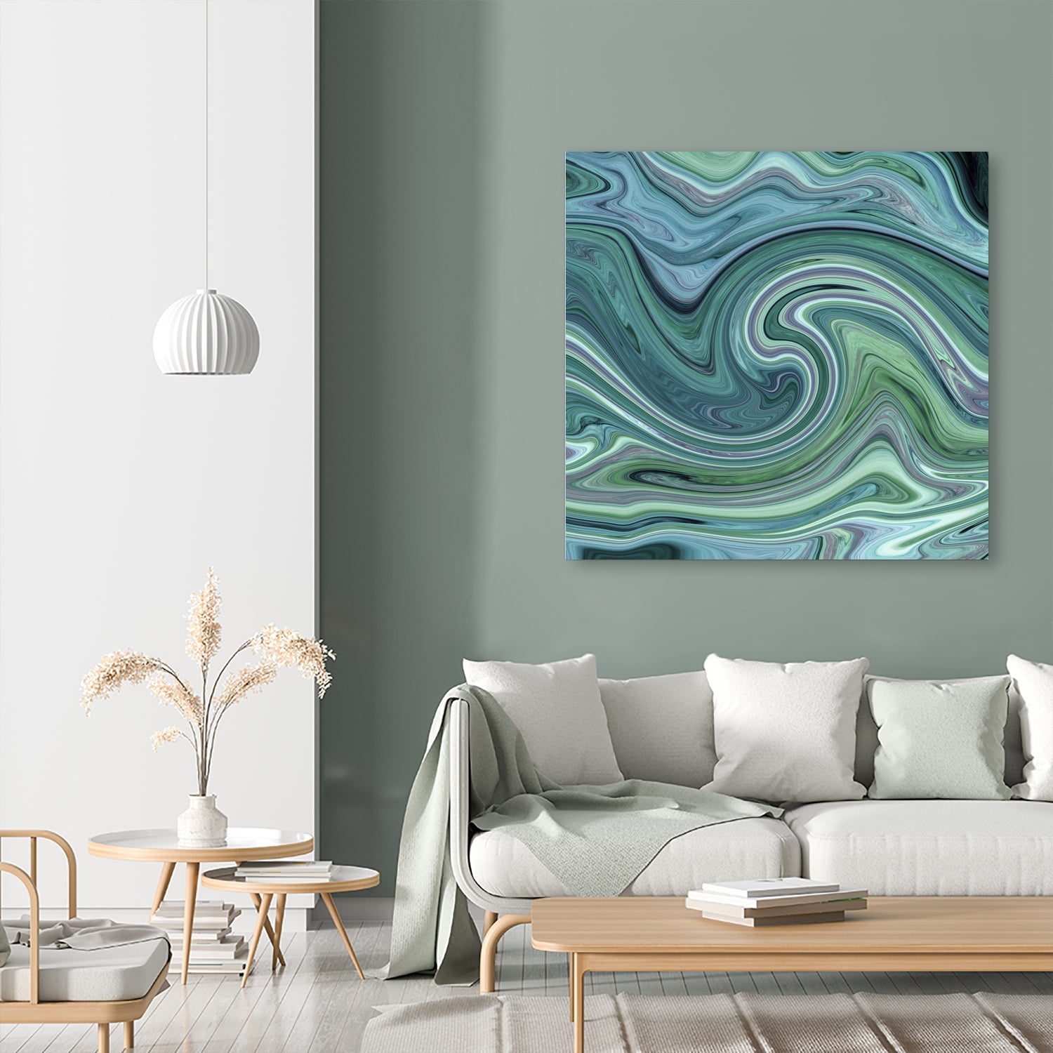 Green marble II by Tania Amrein on GIANT ART - green digital drawing