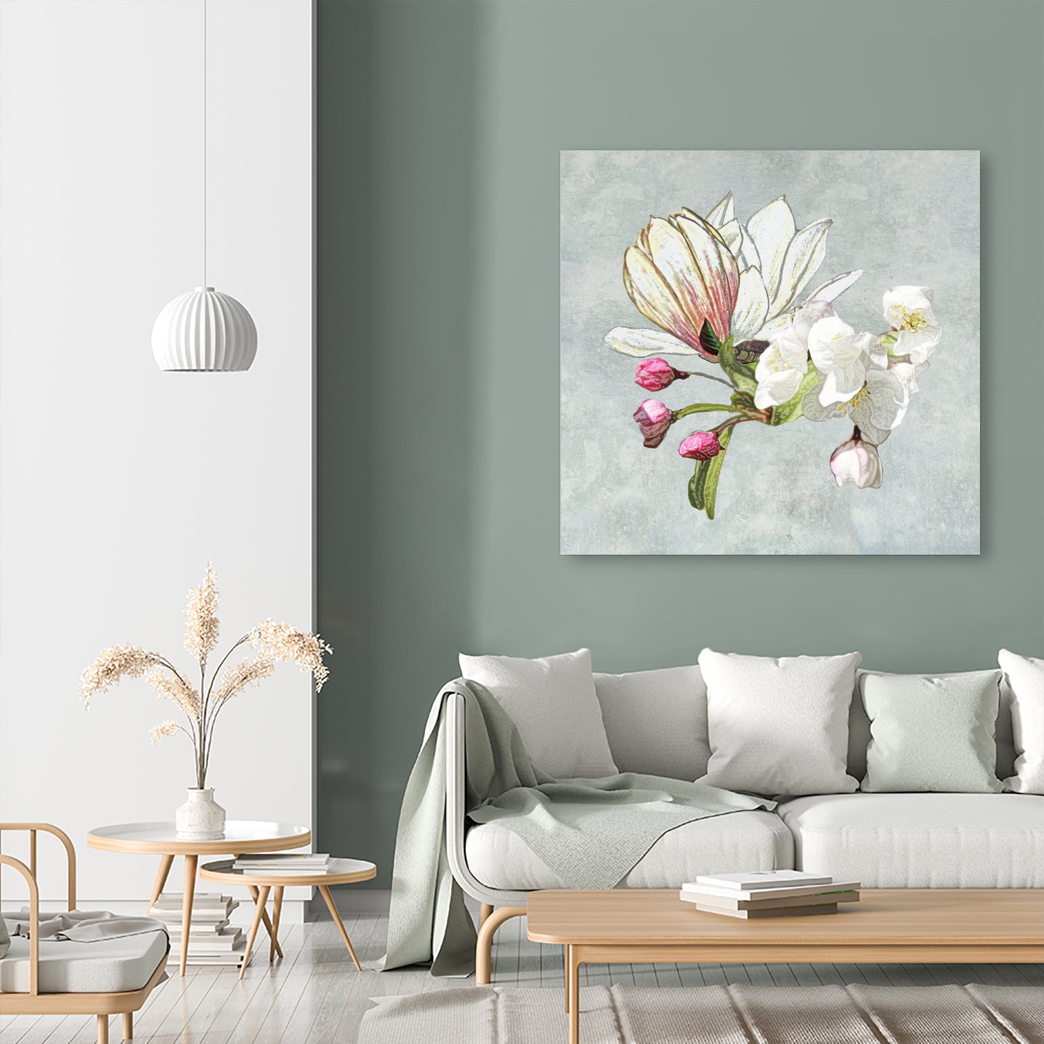 Magic in the air - blossoming by anne corr on GIANT ART - gray digital painting