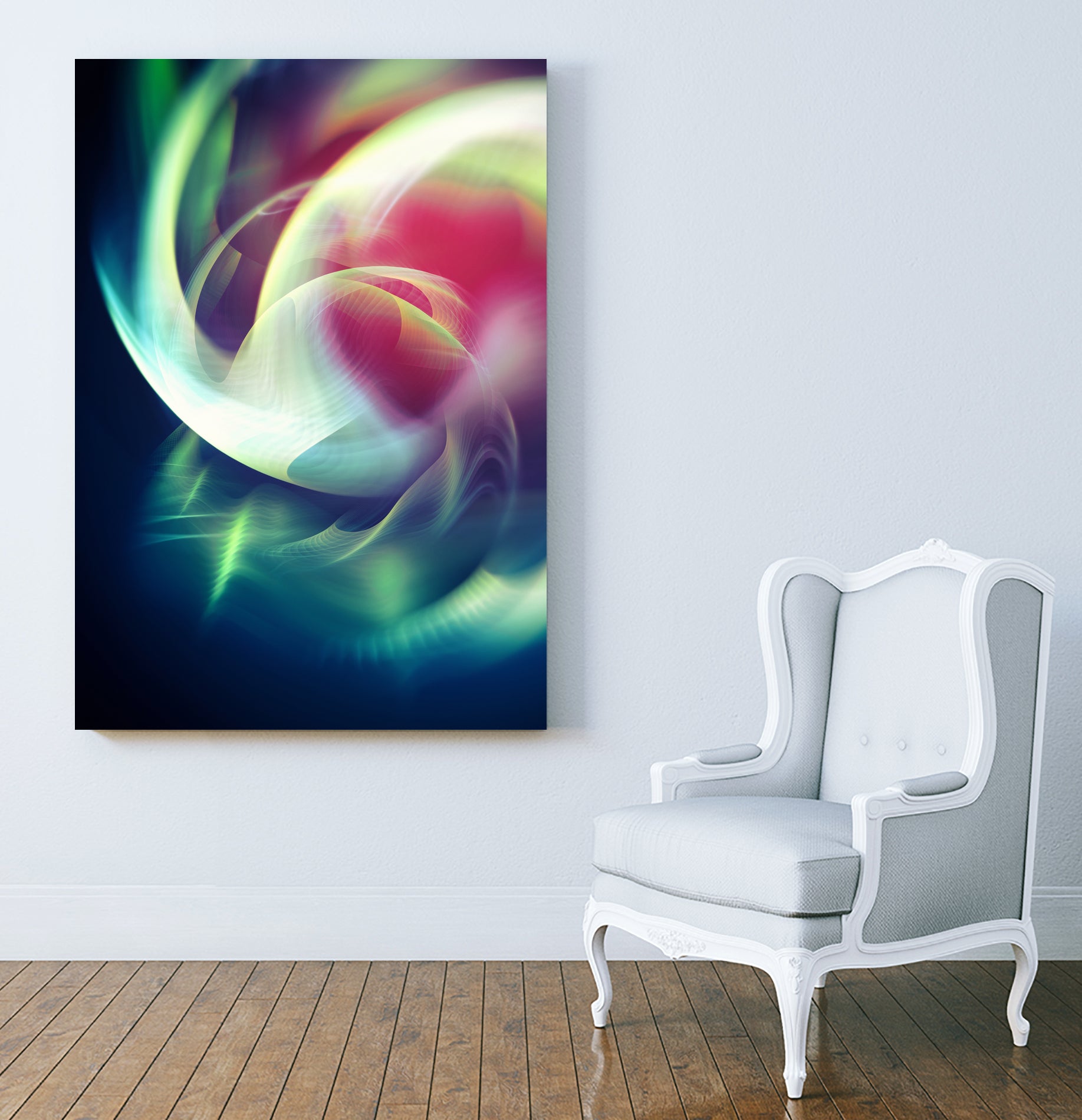 Abstract Art XIII by Tenyo Marchev on GIANT ART - green 3d art