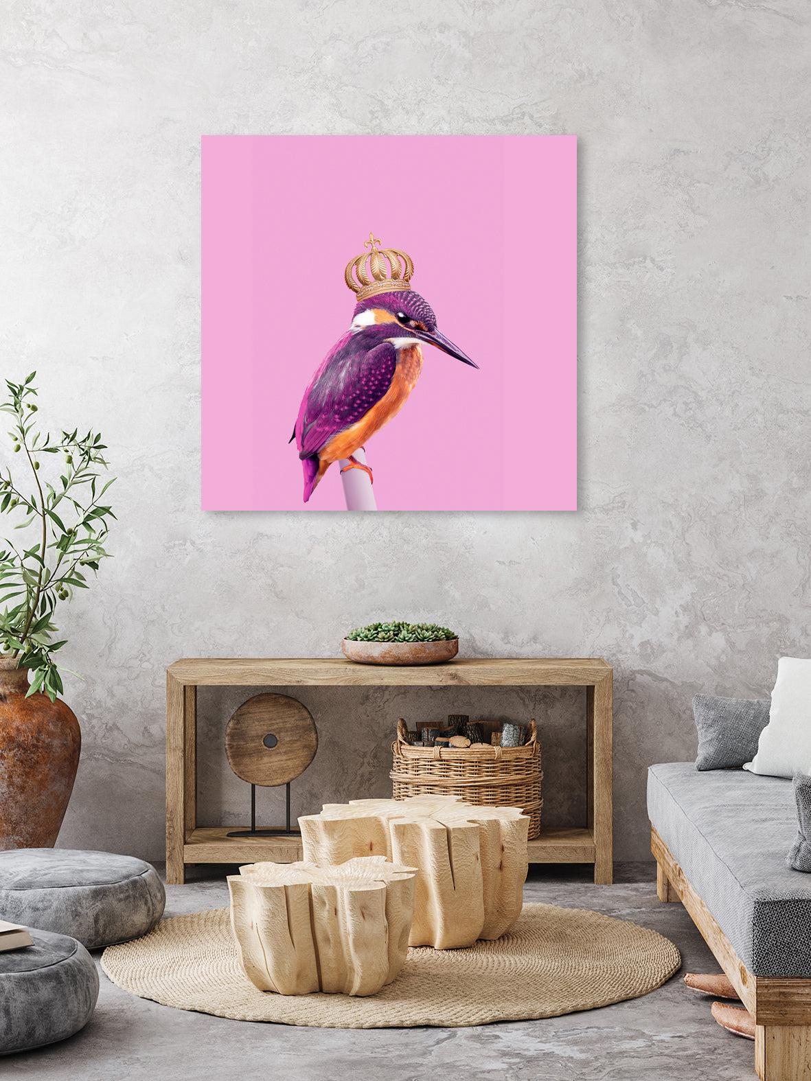 QUEENFISHER by Jonas Loose on GIANT ART - pink photo manipulation