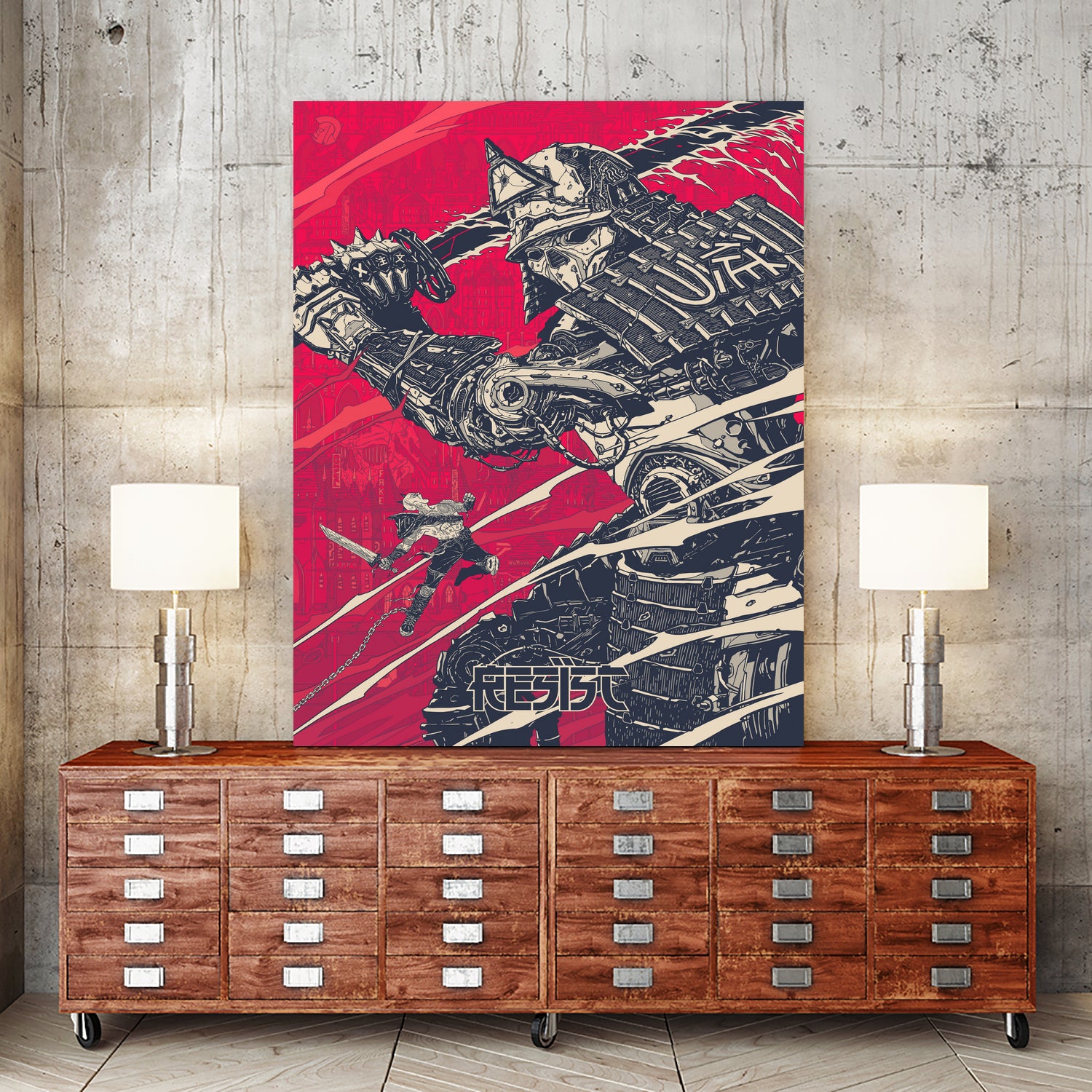 Resistor by Dean Falsify Cook on GIANT ART - red digital painting