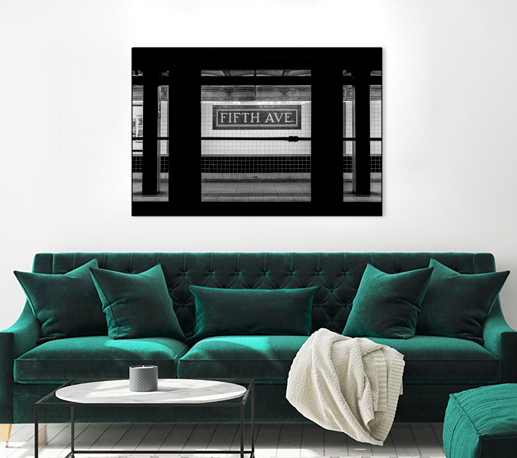 Fifth Ave Subway by Jianfeng Chen on GIANT ART - black photo manipulation